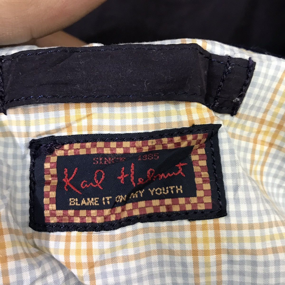 Karl Helmut Vintage Karl Helmut Big Logo Patchwork Bomber Jackets Size US L / EU 52-54 / 3 - 7 Thumbnail