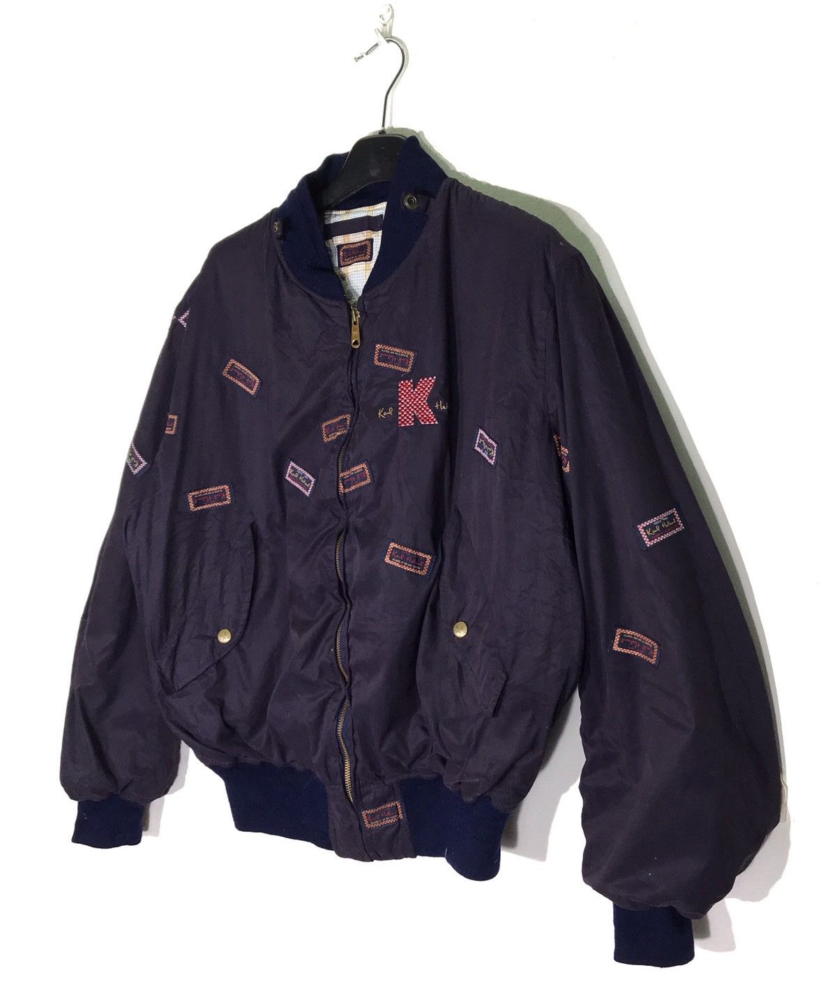 Karl Helmut Vintage Karl Helmut Big Logo Patchwork Bomber Jackets Size US L / EU 52-54 / 3 - 3 Thumbnail