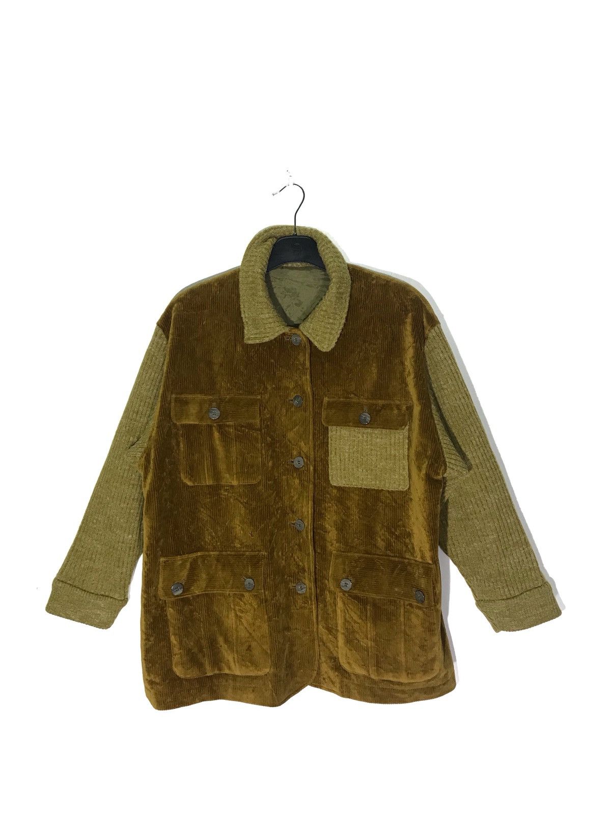 If Six Was Nine × Japanese Brand Unbranded Corduroy Work Jacket Made In Japan Size US S / EU 44-46 / 1 - 1 Thumbnail