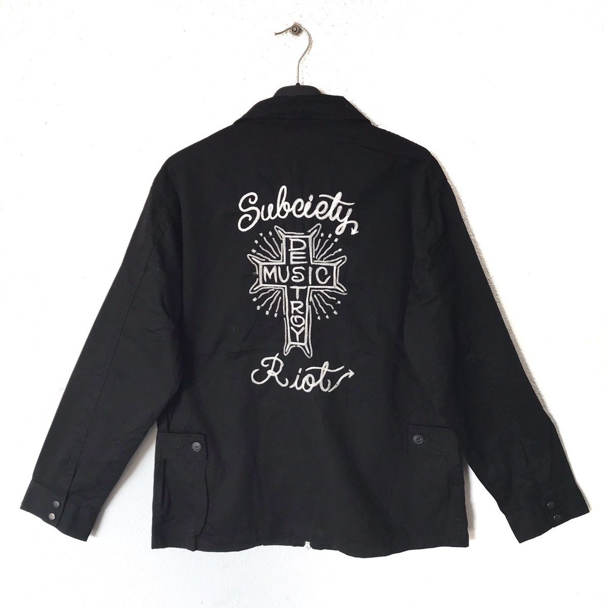 Japanese Brand Roit Subciety Destroys Music Embroidered Jacket Size US L / EU 52-54 / 3 - 1 Thumbnail