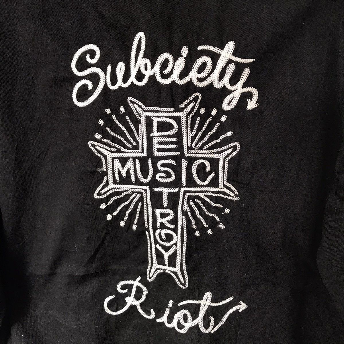 Japanese Brand Roit Subciety Destroys Music Embroidered Jacket Size US L / EU 52-54 / 3 - 3 Thumbnail