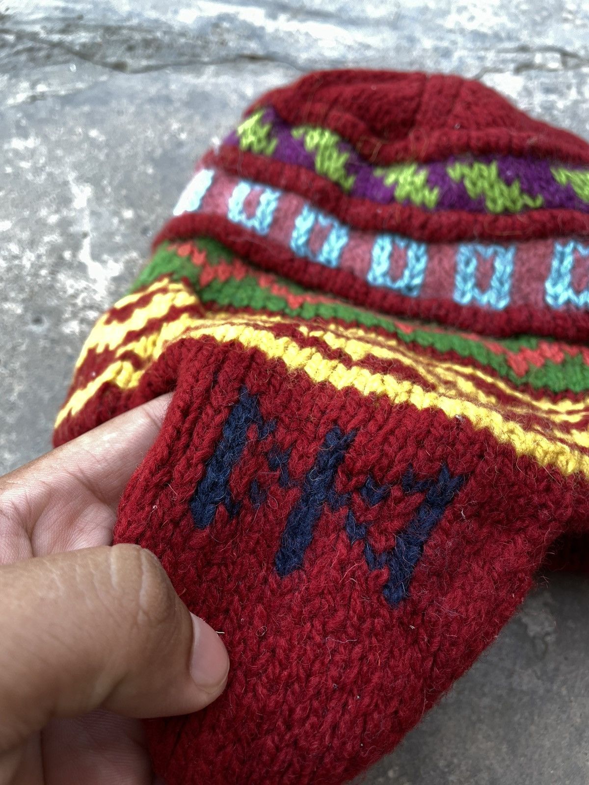 Japanese Brand PERUVIAN WOOL SNOW CAP Size ONE SIZE - 2 Thumbnail