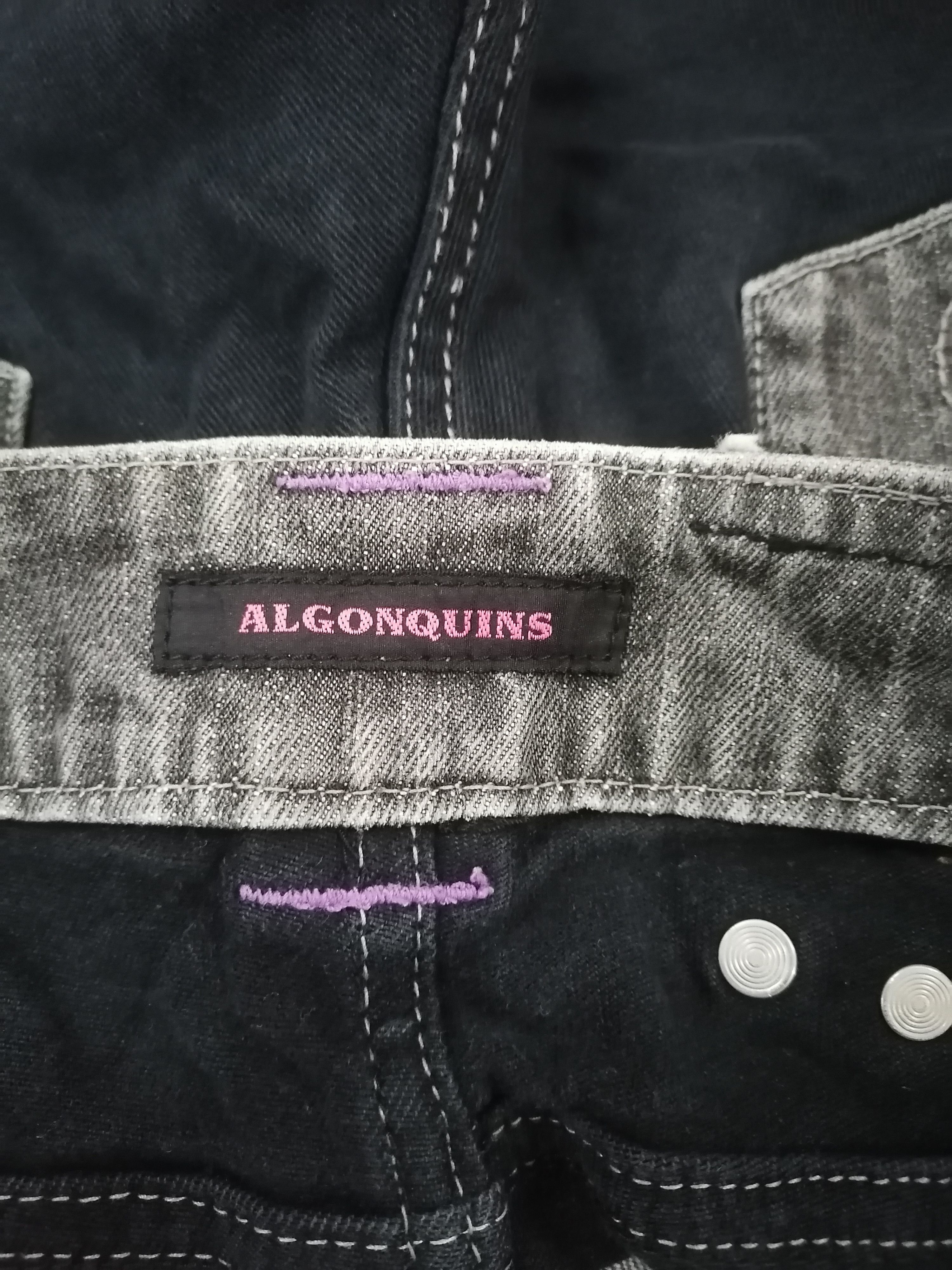 Japanese Brand Algonquins Anarchy Rip Distressed Flare Denim Pants Size US 28 / EU 44 - 8 Thumbnail