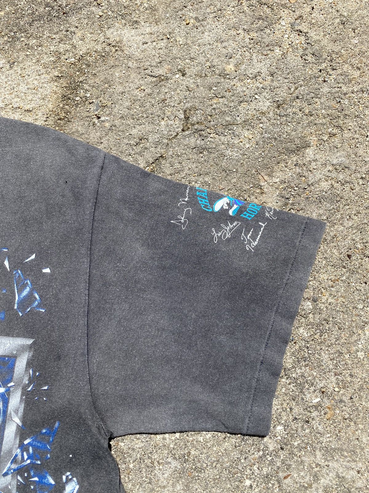 NBA 🔥Vintage OVP 1992 NBA CHARLOTTE HORNETS Single Stitch Tee Size US L / EU 52-54 / 3 - 9 Thumbnail