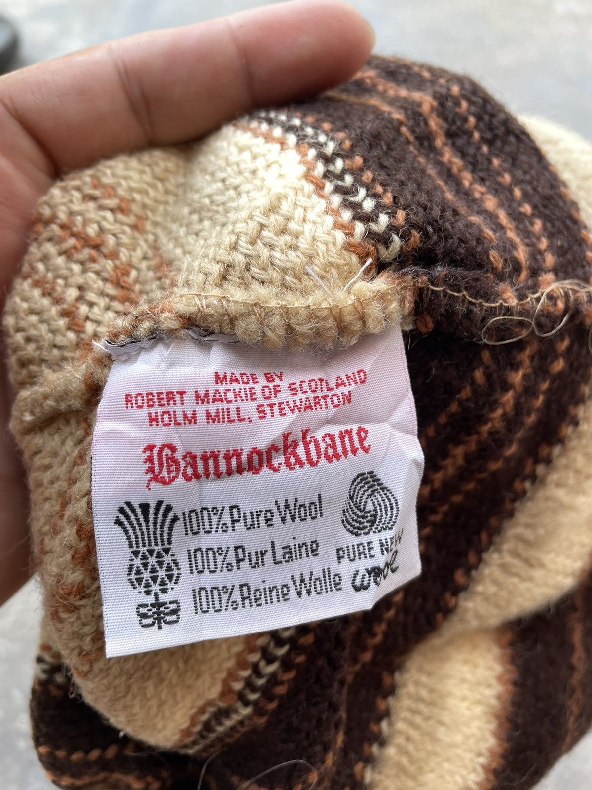 Japanese Brand BANNOCKBANE MADE BY ROBERT MACKIE SNOW CAP Size ONE SIZE - 3 Thumbnail