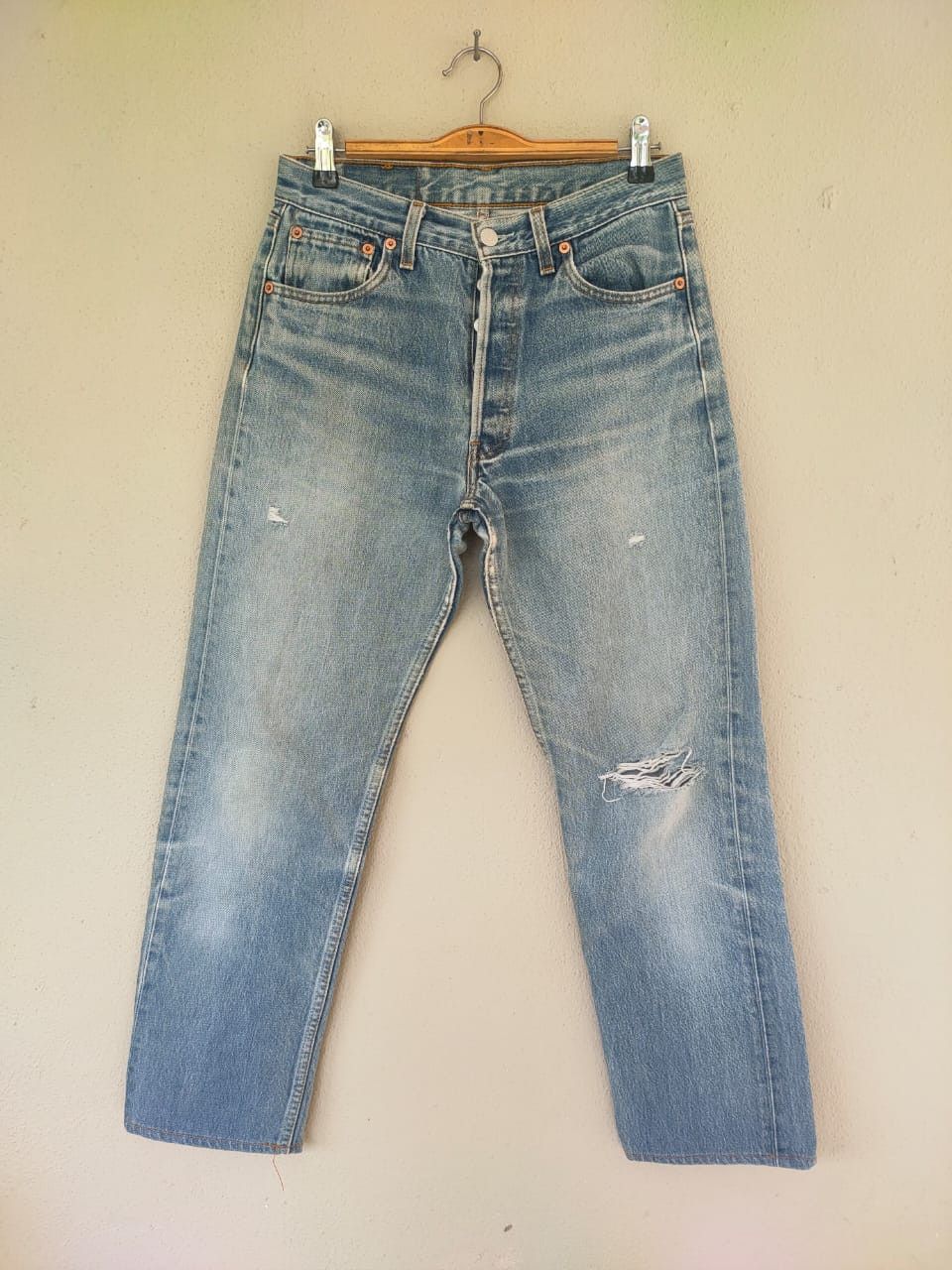 Levi's 90s Vintage Levi's 501 Distresses Denim Size US 29 - 1 Thumbnail