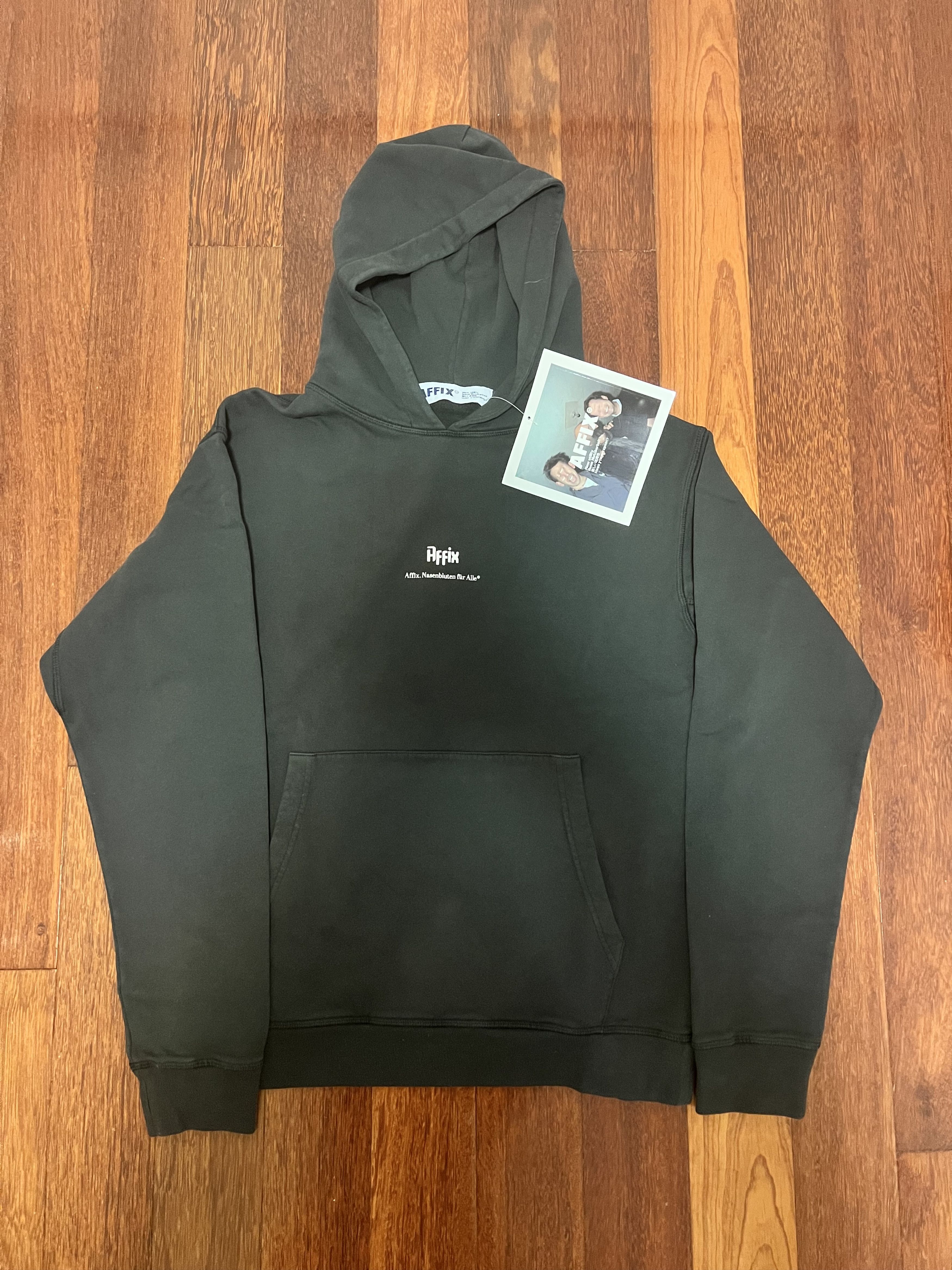 AFFXWRKS 💚 SS21 Affix Nasenbluten Hoodie Black Medium NEW Size US M / EU 48-50 / 2 - 4 Thumbnail
