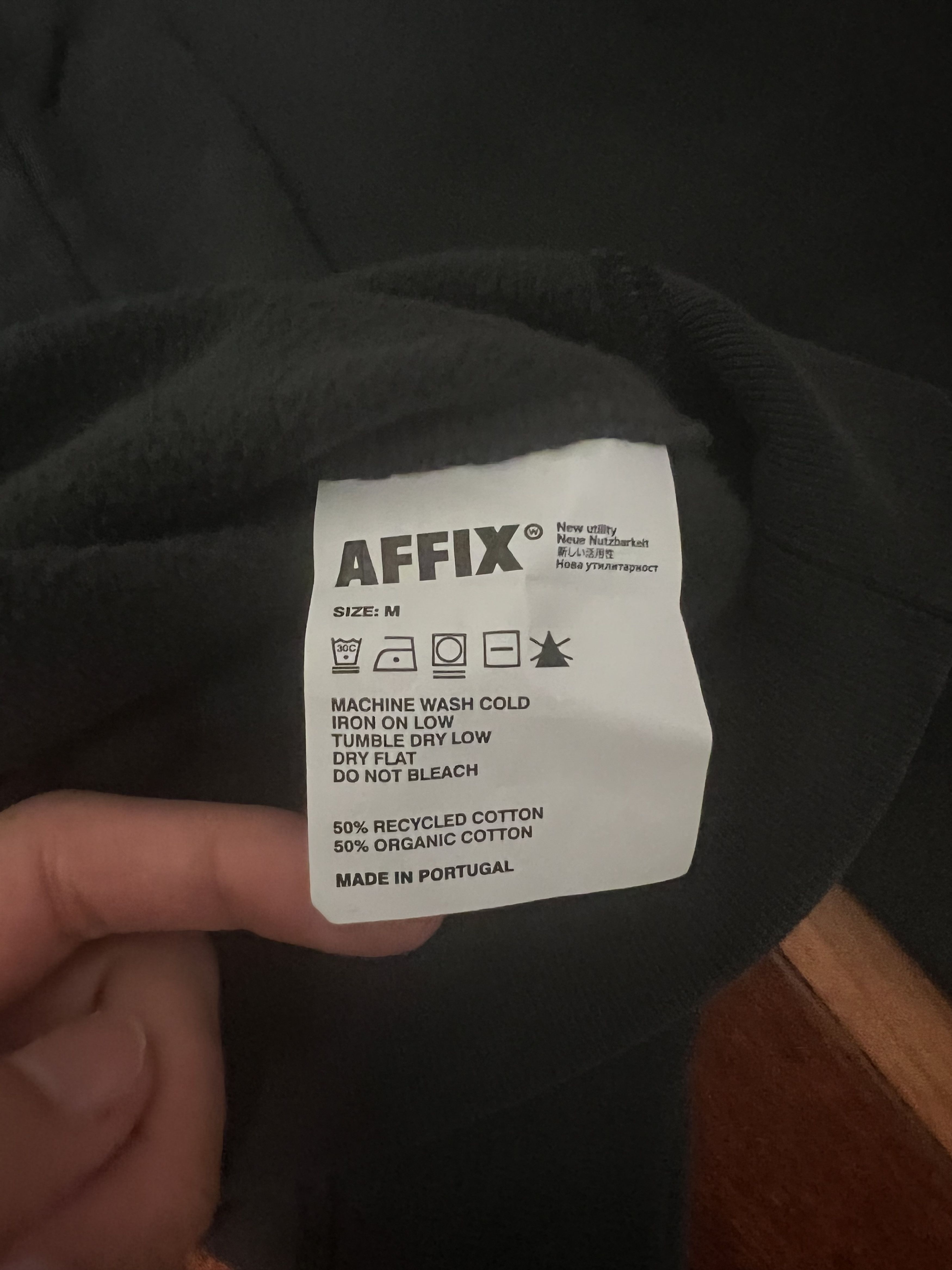 AFFXWRKS 💚 SS21 Affix Nasenbluten Hoodie Black Medium NEW Size US M / EU 48-50 / 2 - 10 Thumbnail