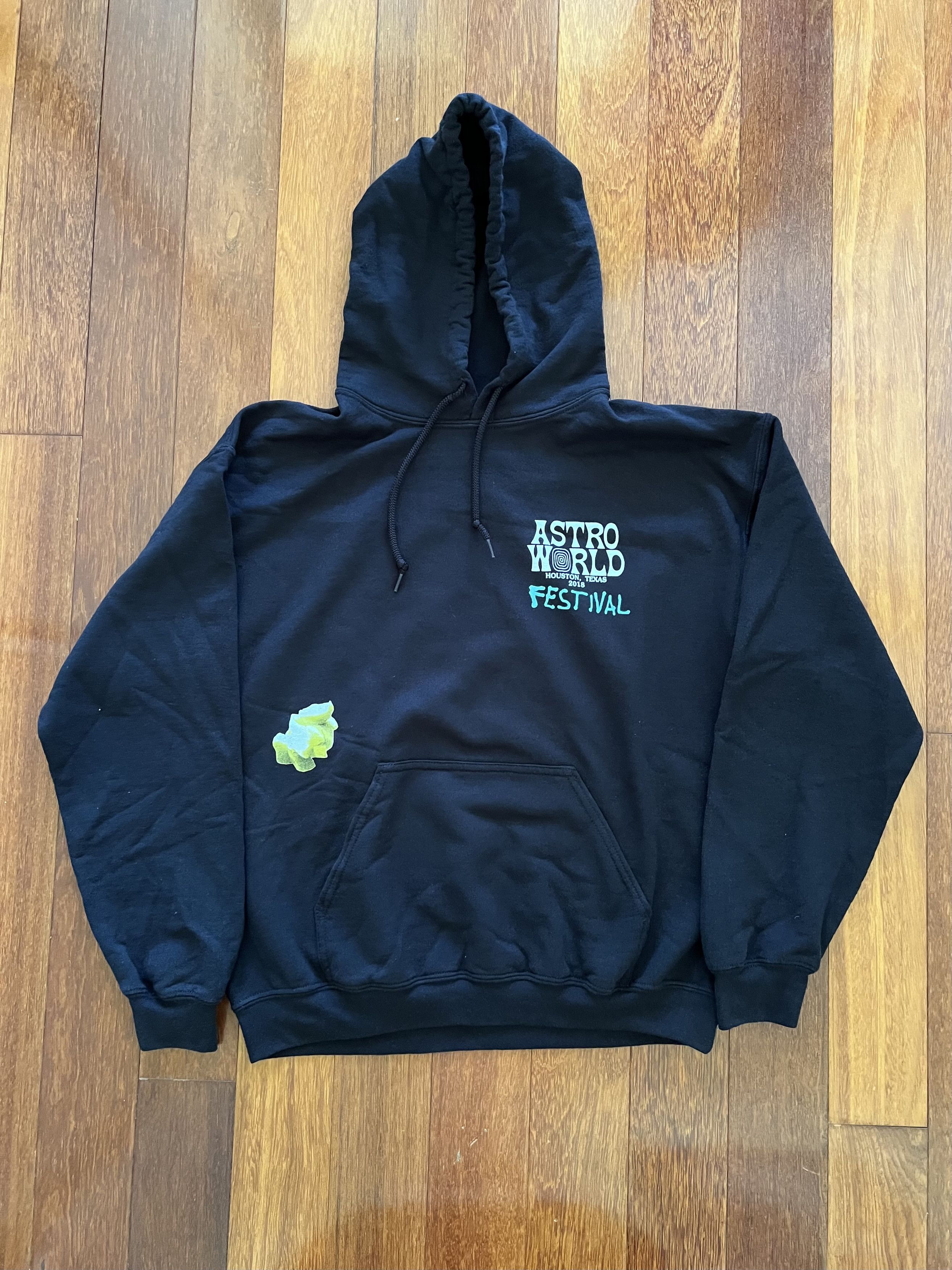 Travis Scott 💚 2018 Travis Scott Astroworld Festival Brush Hoodie Black Size US M / EU 48-50 / 2 - 2 Thumbnail