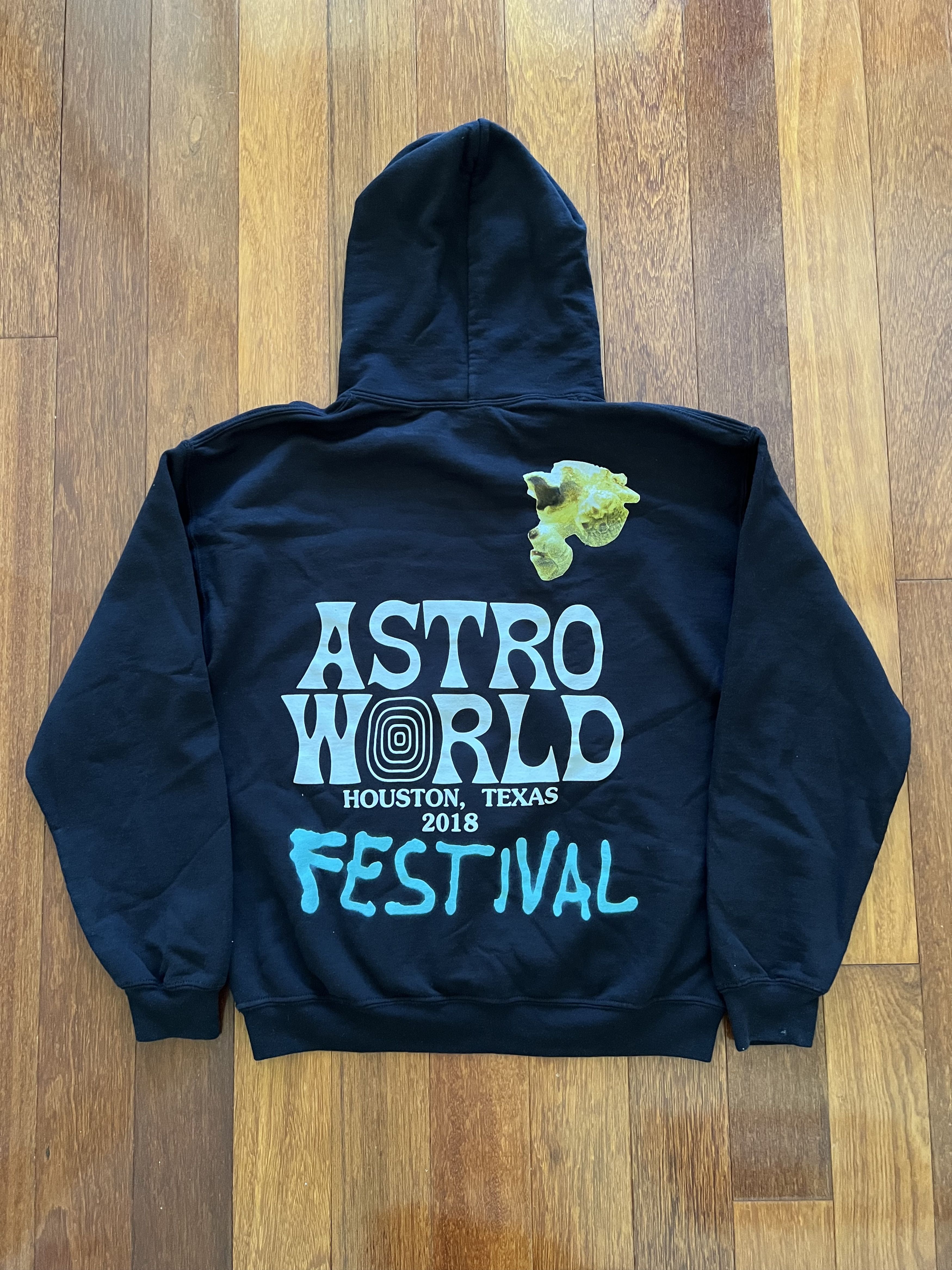 Travis Scott 💚 2018 Travis Scott Astroworld Festival Brush Hoodie Black ...