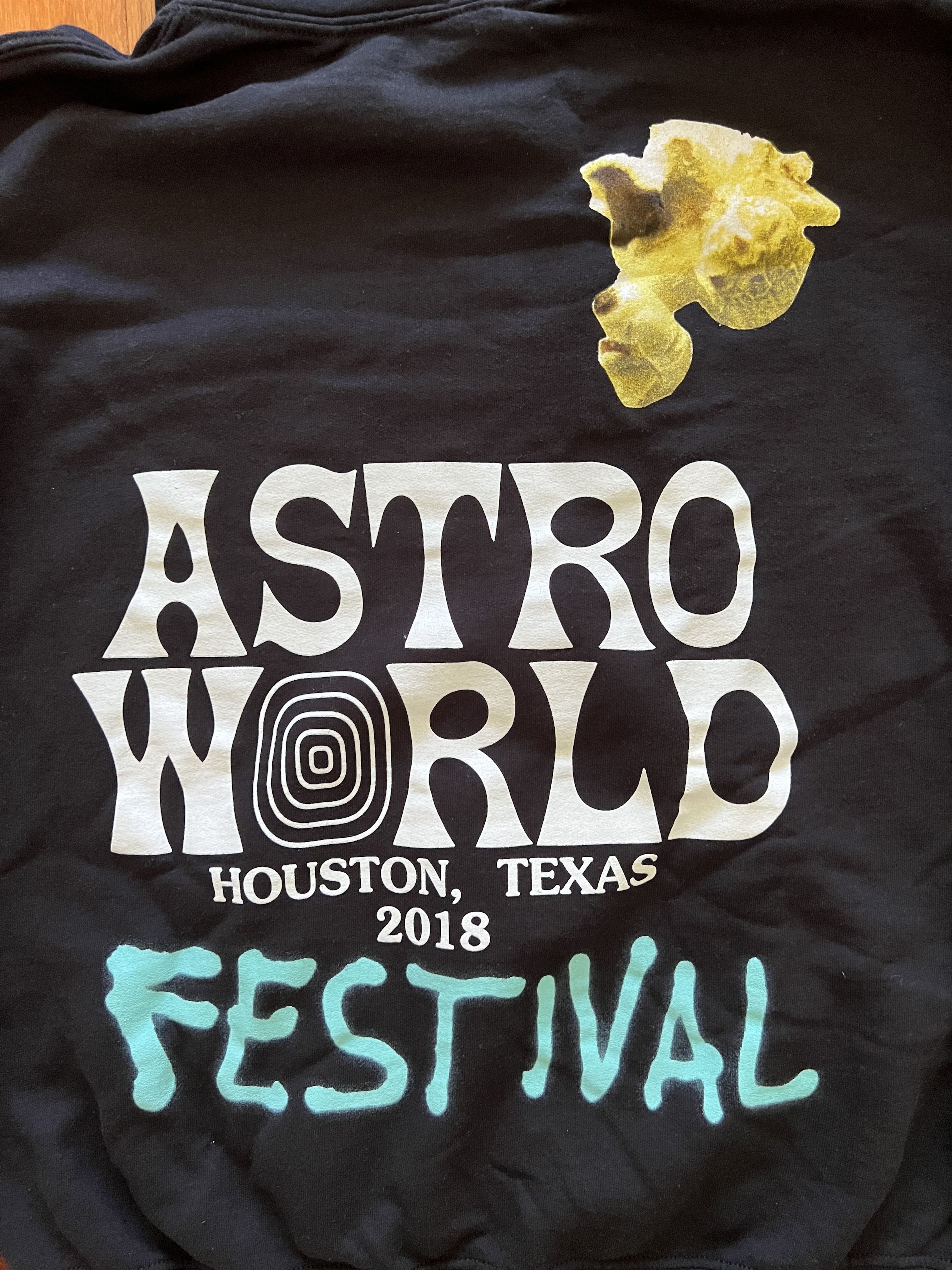 Travis Scott 💚 2018 Travis Scott Astroworld Festival Brush Hoodie Black Size US M / EU 48-50 / 2 - 4 Thumbnail