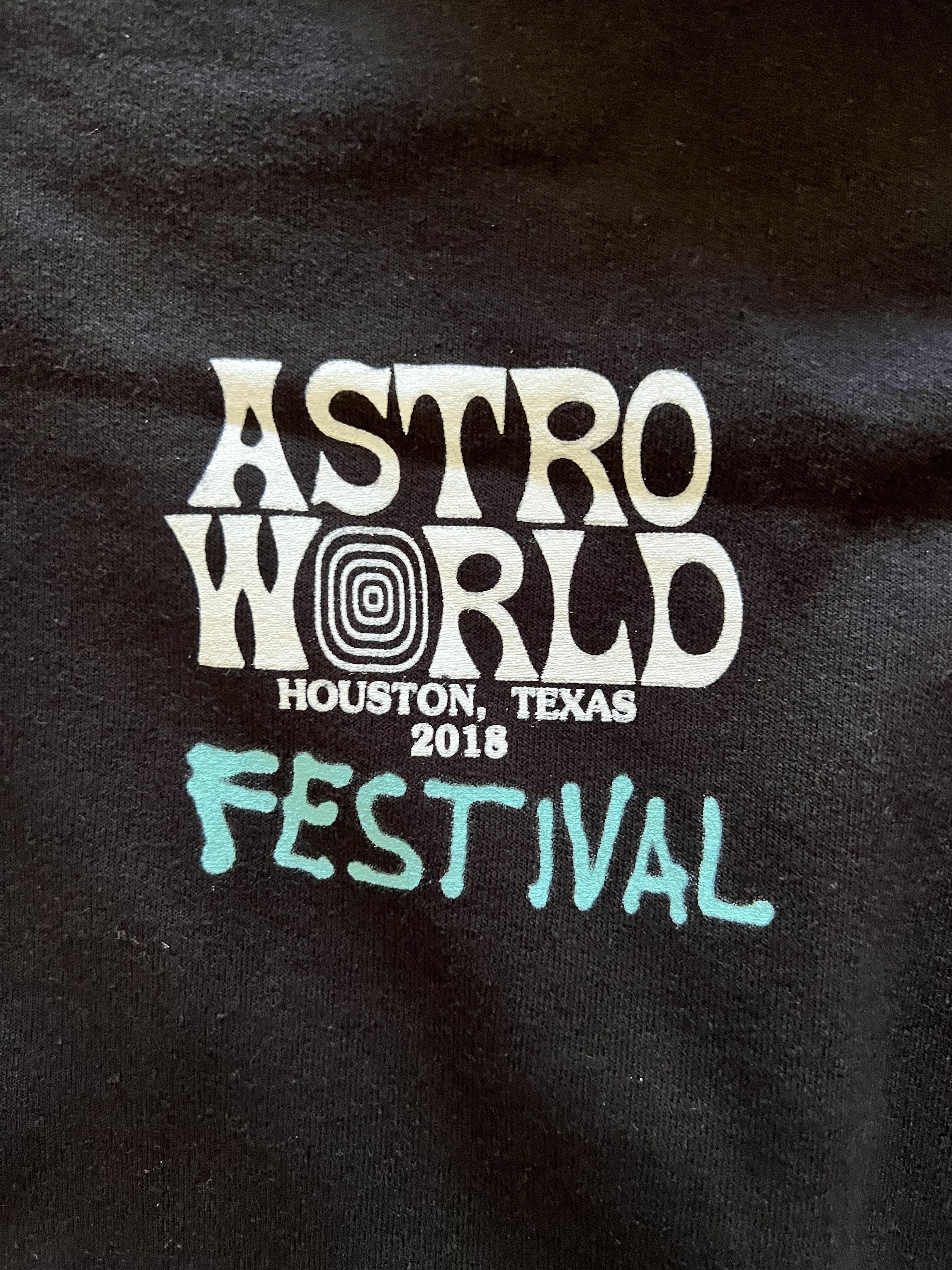 Travis Scott 💚 2018 Travis Scott Astroworld Festival Brush Hoodie Black Size US M / EU 48-50 / 2 - 5 Thumbnail