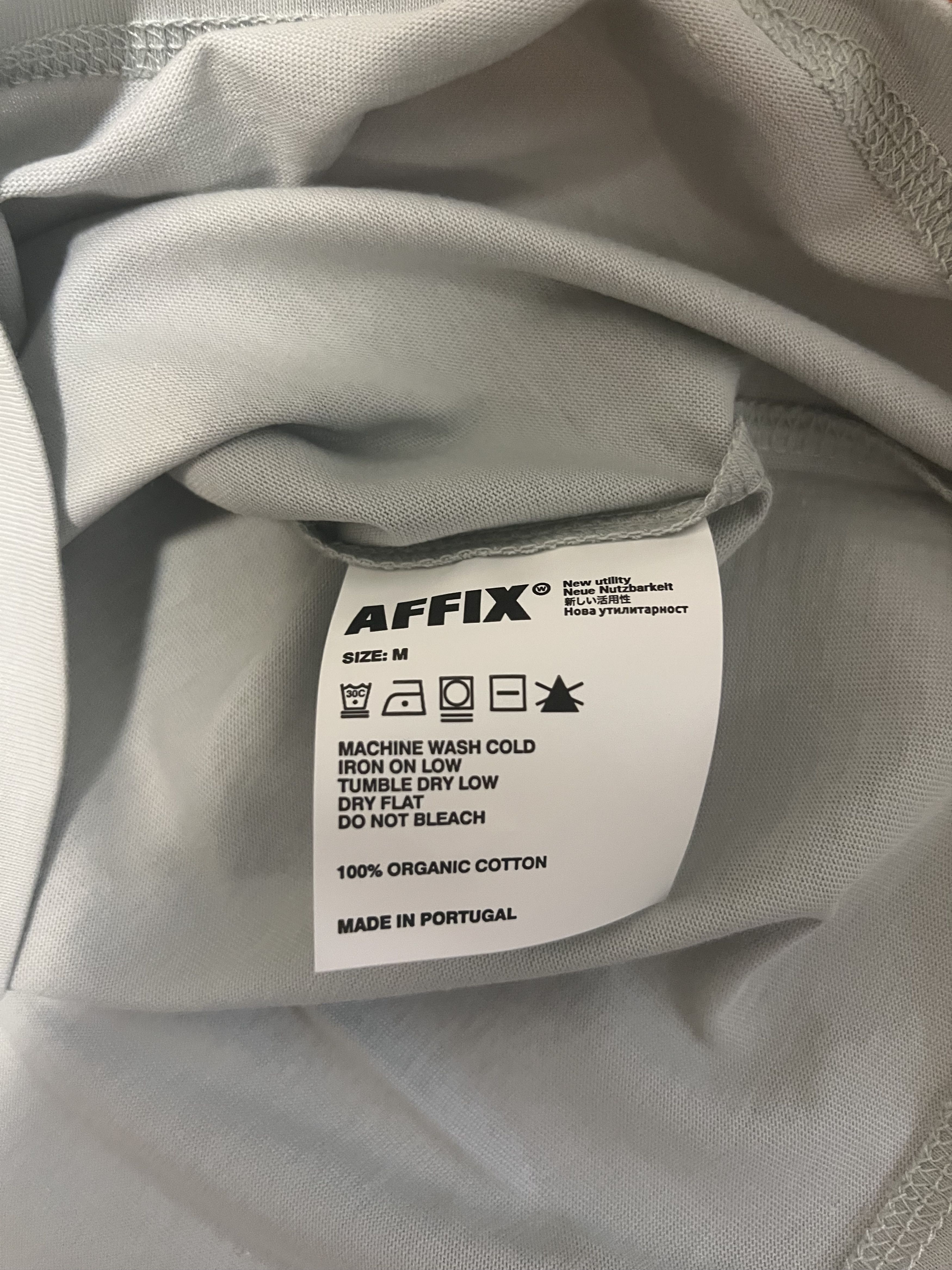 AFFXWRKS 💚 SS21 Affix Works Standardised Logo T-Shirt Powder Grey Size US M / EU 48-50 / 2 - 6 Thumbnail