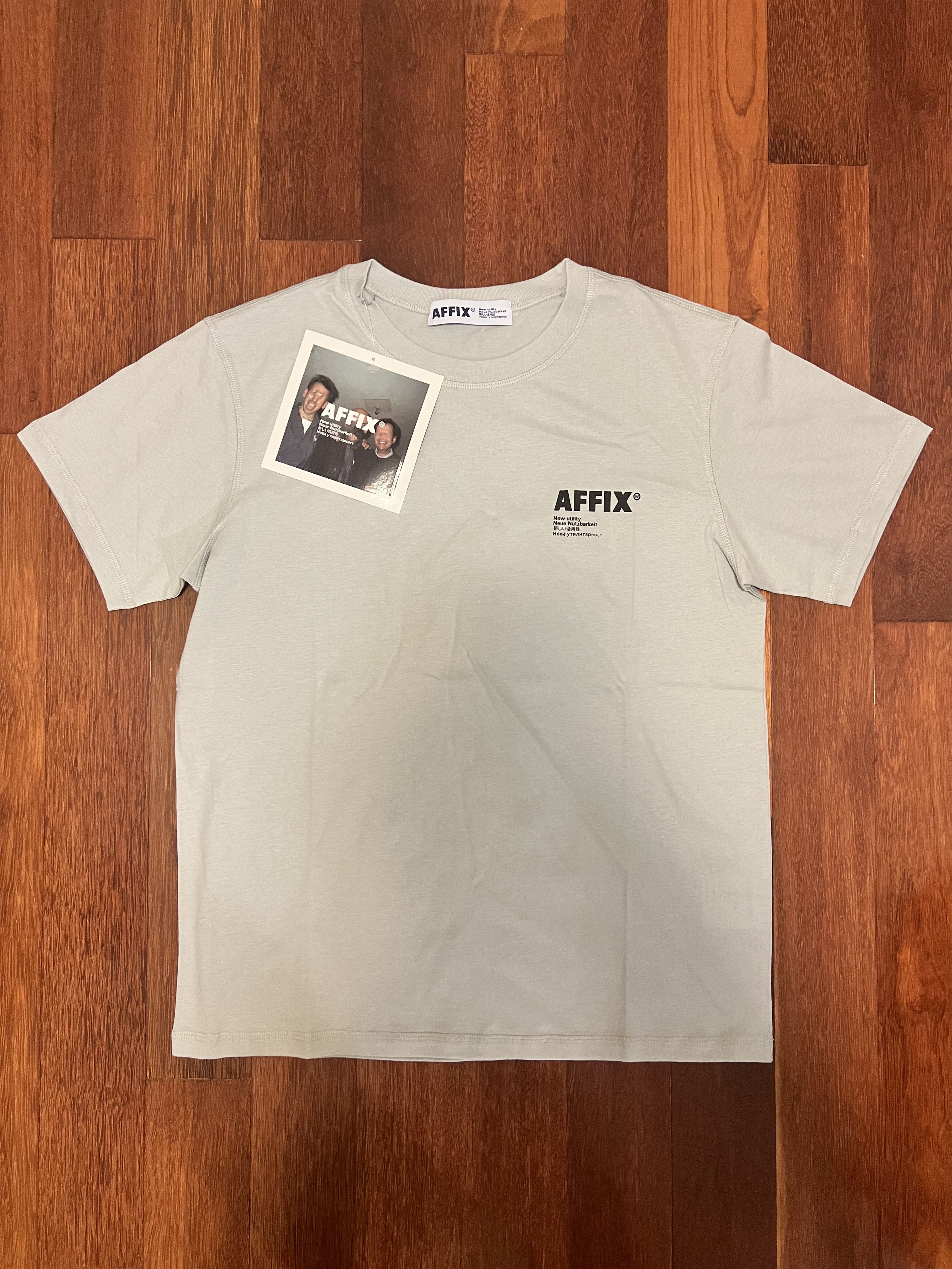 AFFXWRKS 💚 SS21 Affix Works Standardised Logo T-Shirt Powder Grey Size US M / EU 48-50 / 2 - 2 Thumbnail