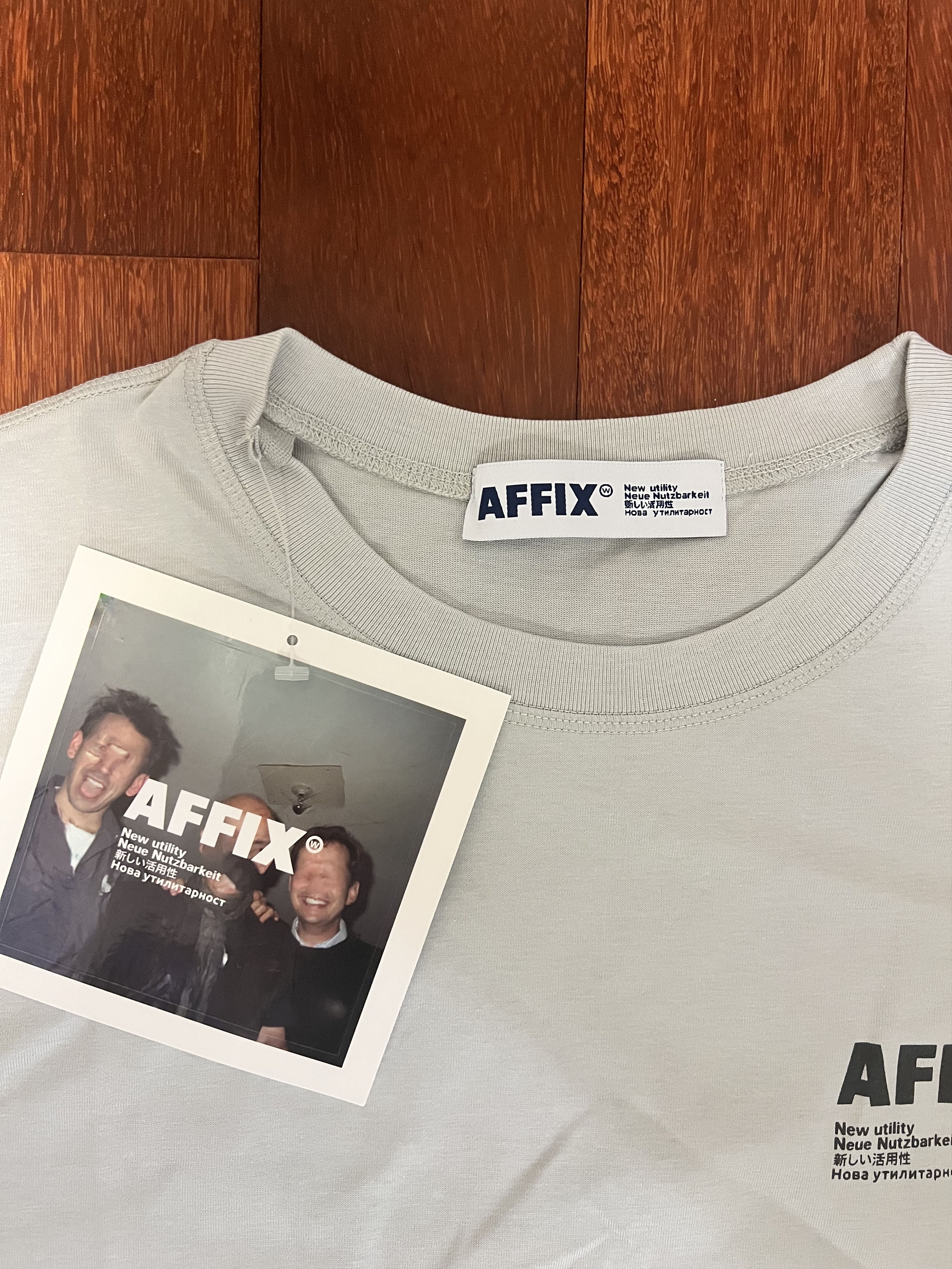 AFFXWRKS 💚 SS21 Affix Works Standardised Logo T-Shirt Powder Grey Size US M / EU 48-50 / 2 - 5 Thumbnail