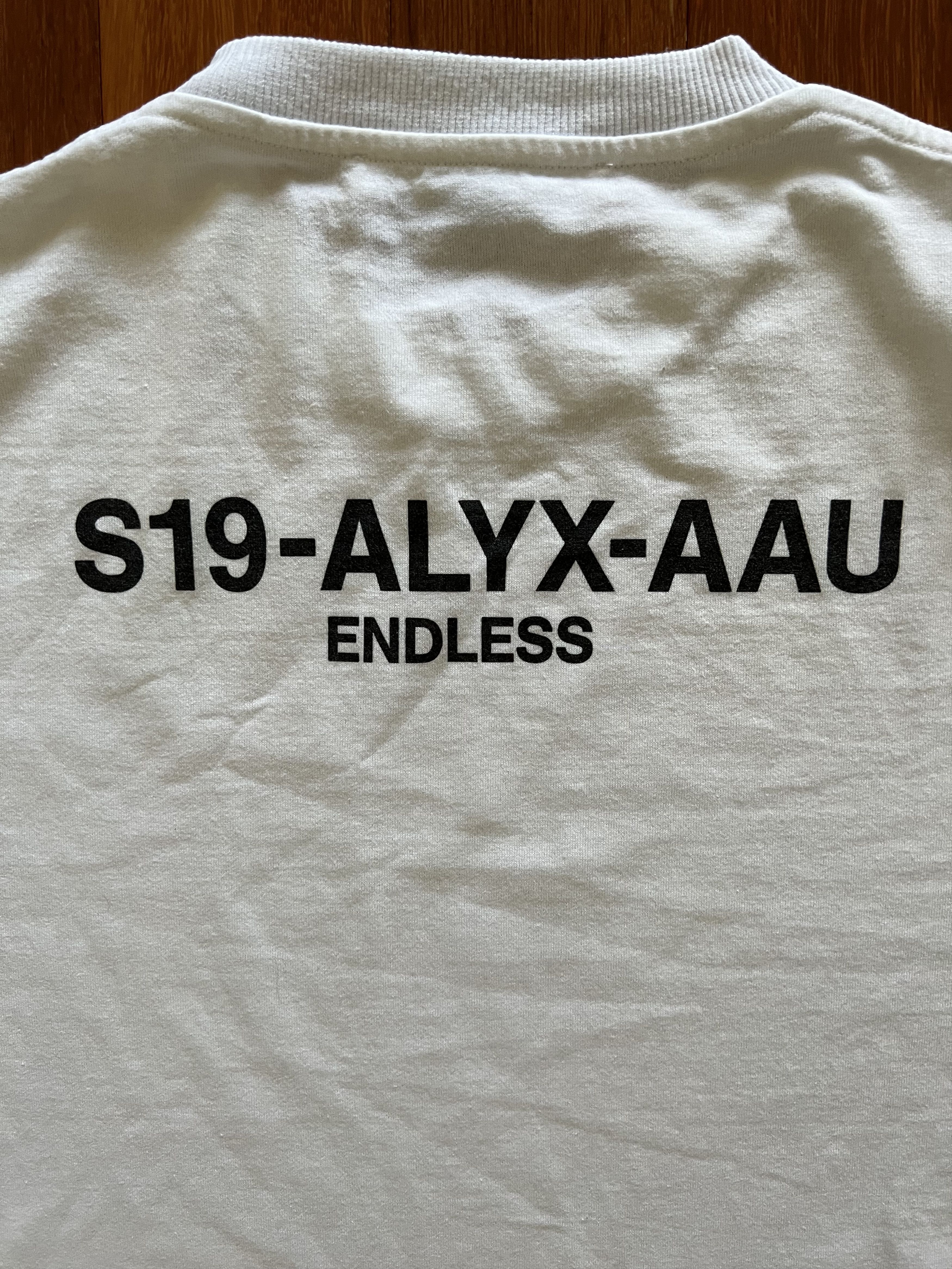 1017 ALYX 9SM × Alyx 💚 SS19 Alyx 'Endless' Collection Logo White Tee Medium Size US M / EU 48-50 / 2 - 3 Thumbnail