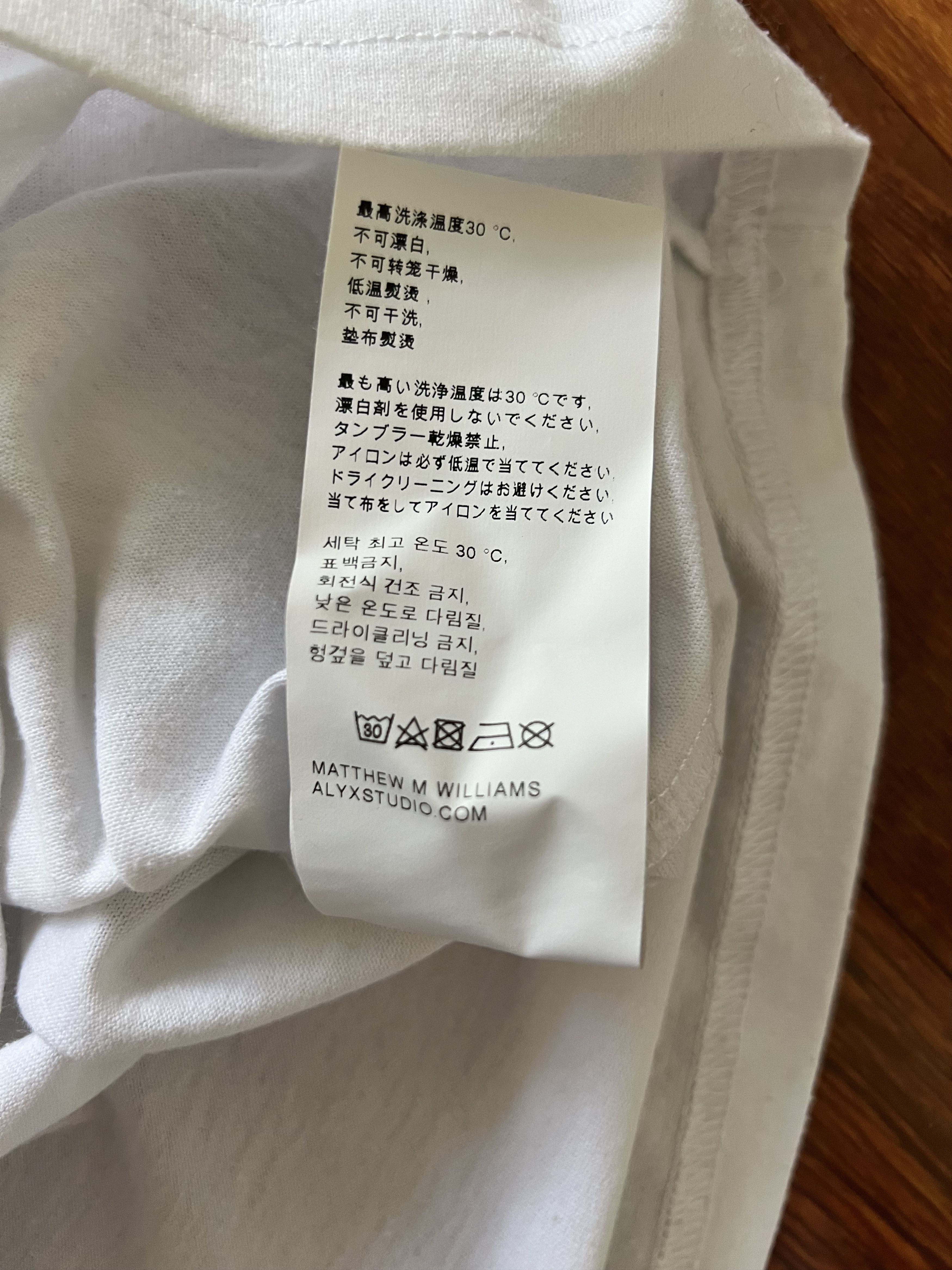 1017 ALYX 9SM × Alyx 💚 SS19 Alyx 'Endless' Collection Logo White Tee Medium Size US M / EU 48-50 / 2 - 9 Thumbnail