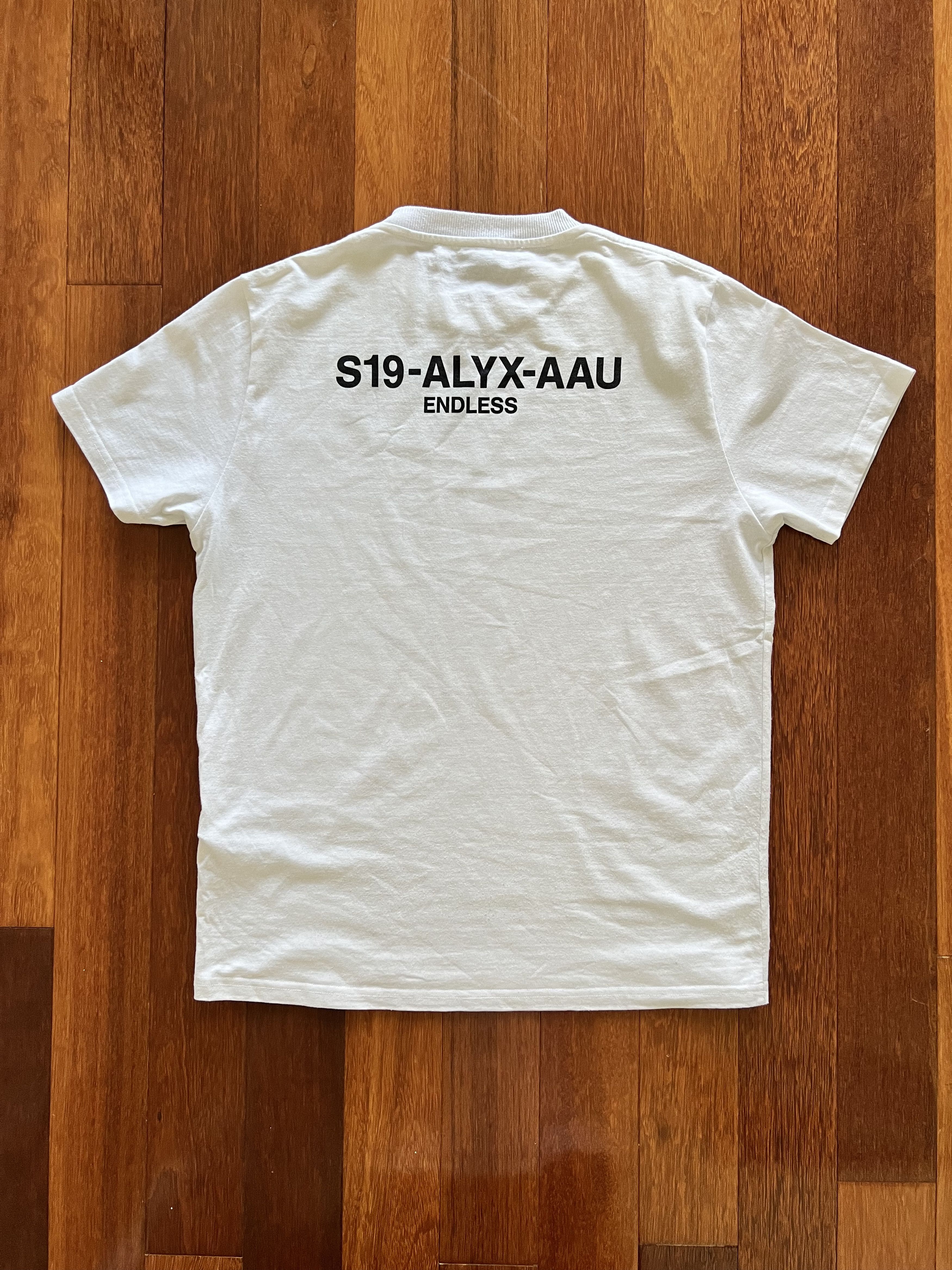 1017 ALYX 9SM × Alyx 💚 SS19 Alyx 'Endless' Collection Logo White Tee Medium Size US M / EU 48-50 / 2 - 1 Thumbnail