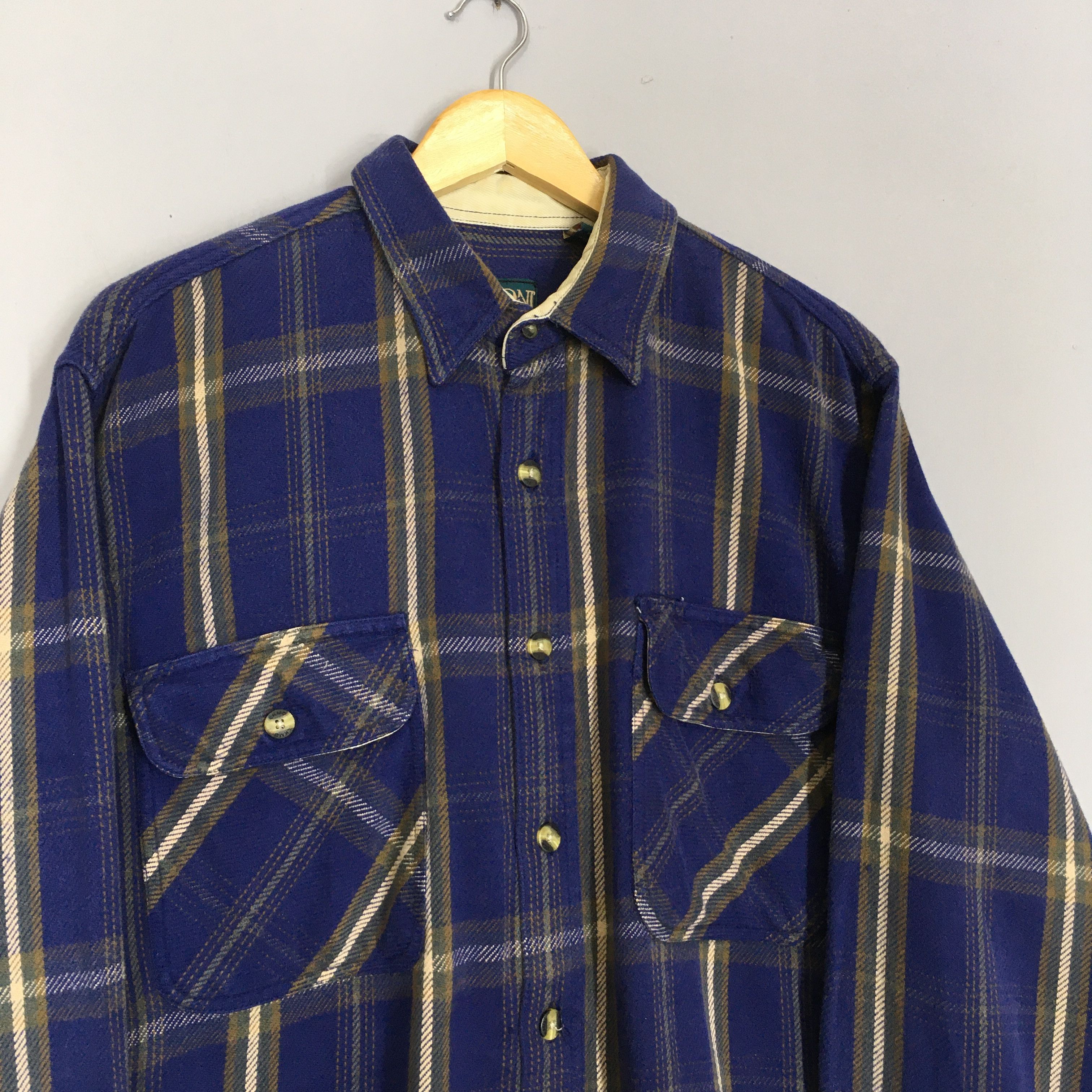 Flannel × Vintage Vintage Elk Mont Plaid Checkered Flannel Shirt XLarge Size US XL / EU 56 / 4 - 3 Thumbnail