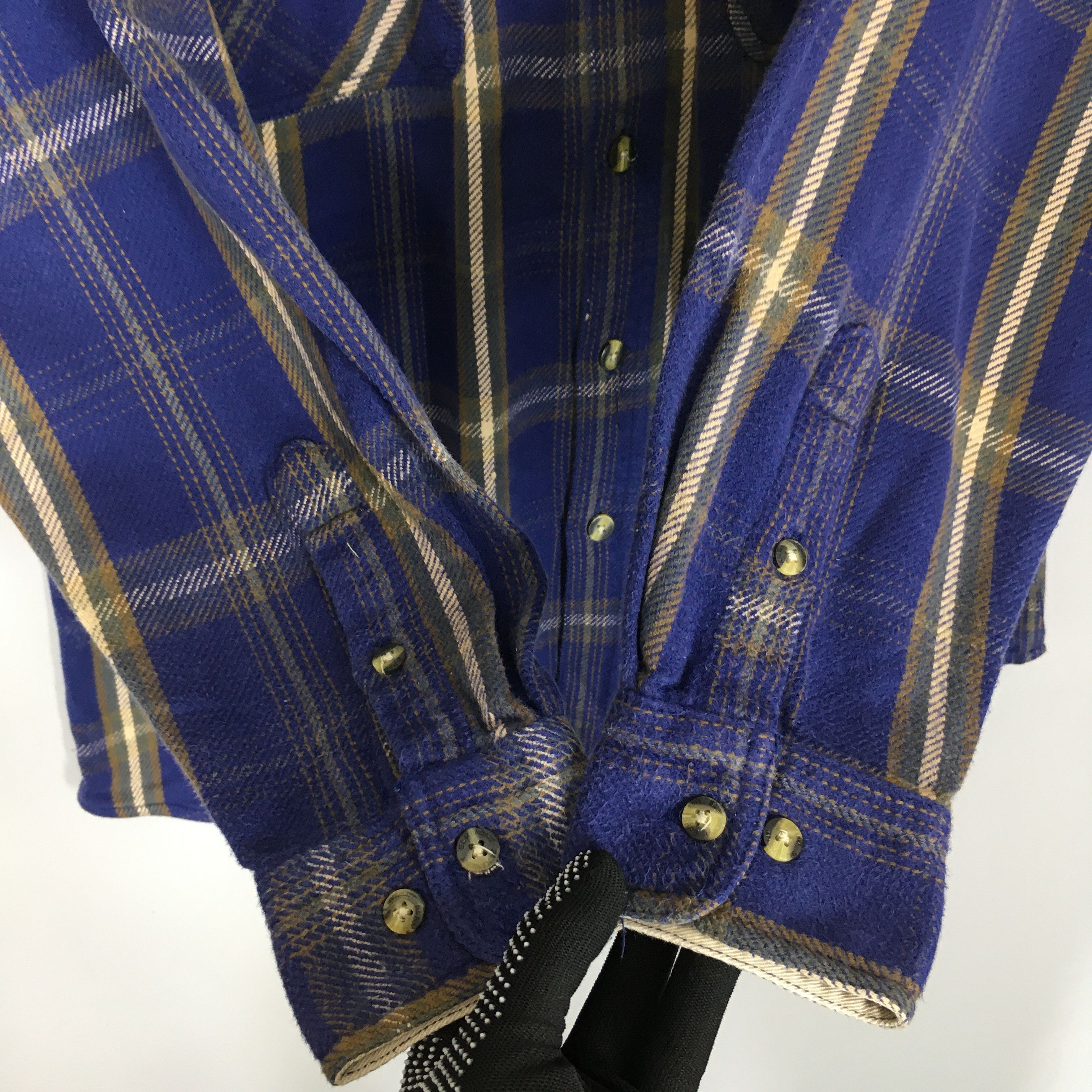 Flannel × Vintage Vintage Elk Mont Plaid Checkered Flannel Shirt XLarge Size US XL / EU 56 / 4 - 4 Thumbnail