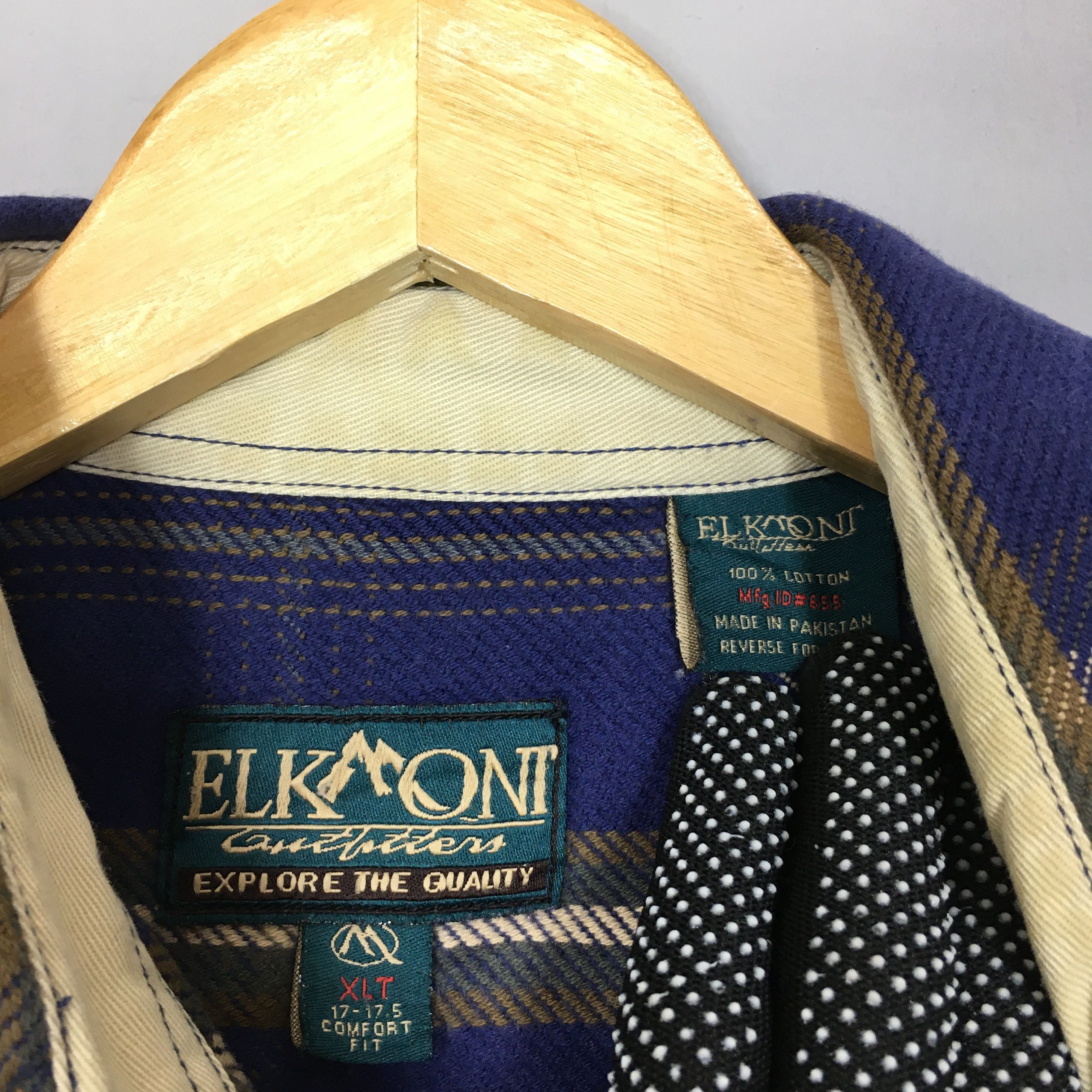 Flannel × Vintage Vintage Elk Mont Plaid Checkered Flannel Shirt XLarge Size US XL / EU 56 / 4 - 5 Thumbnail
