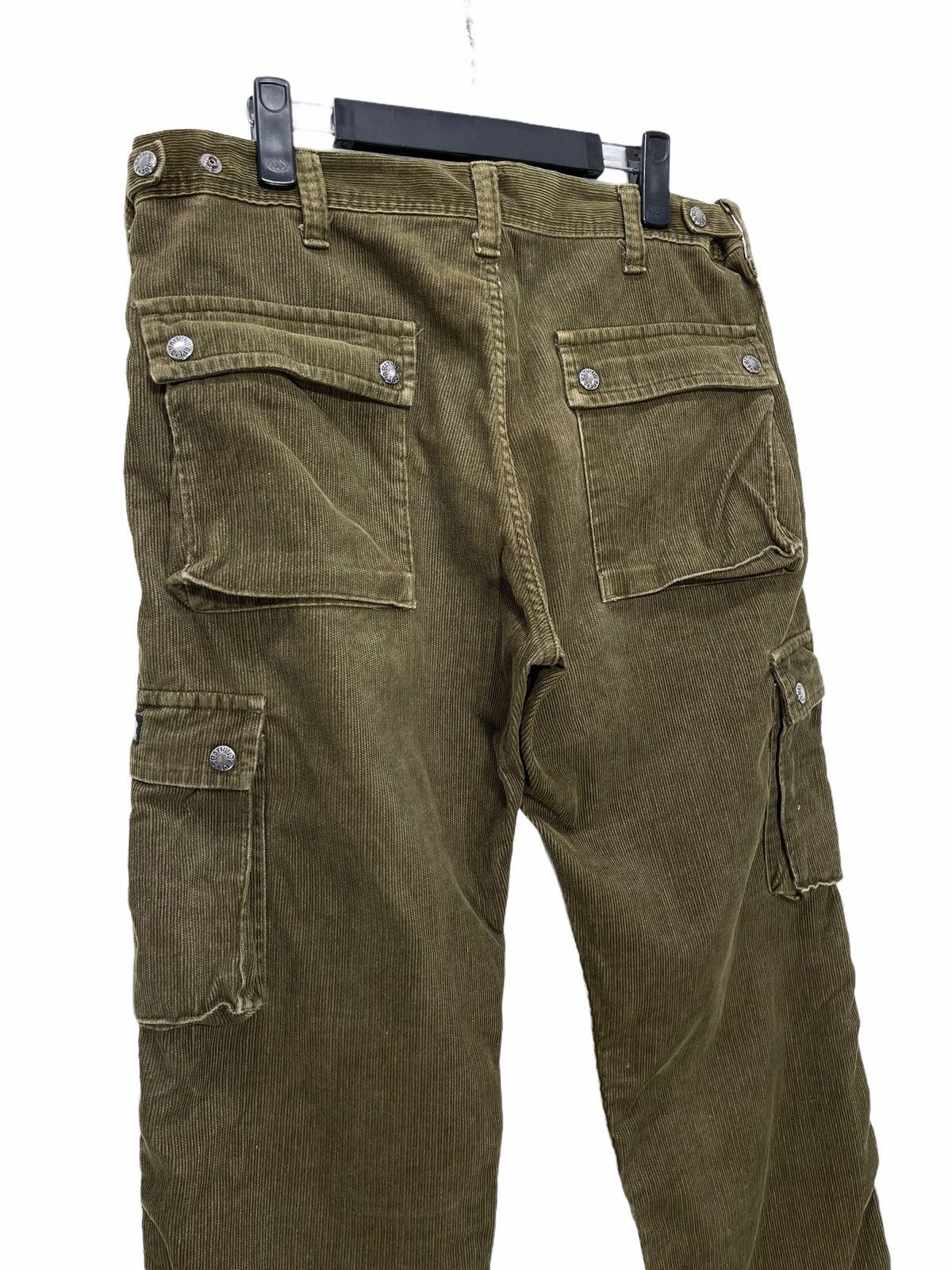 Bape Vintage A Bathing Ape Corduroy Cargo Pants Size US 34 / EU 50 - 7 Thumbnail