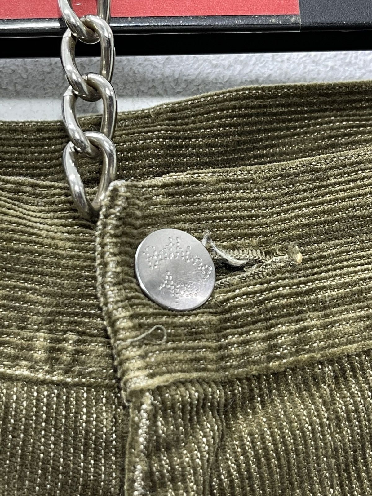 Bape Vintage A Bathing Ape Corduroy Cargo Pants Size US 34 / EU 50 - 8 Thumbnail