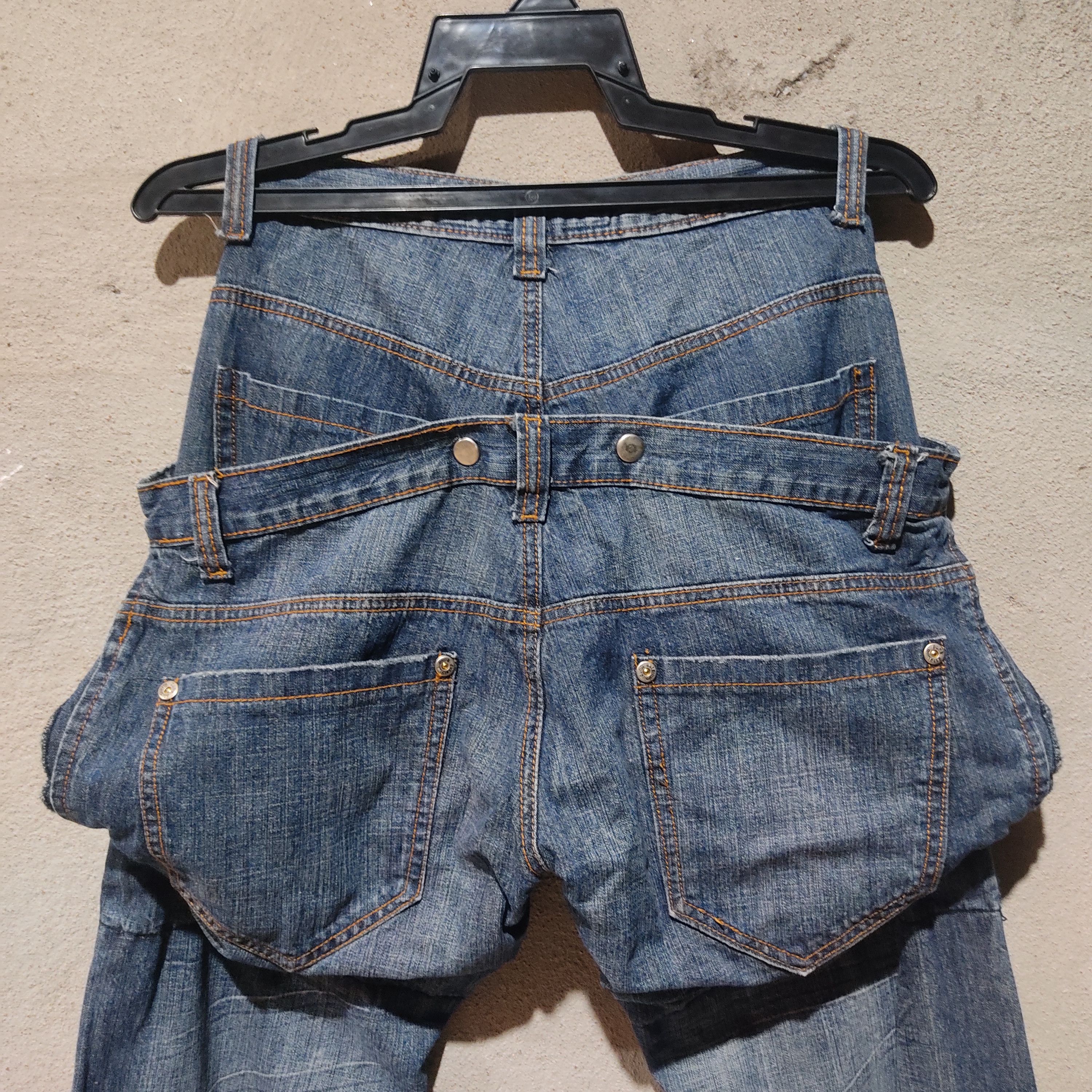 Japanese Brand Punk Ministry 9 Multipocket Doublewaist Jeans Size US 28 / EU 44 - 16 Thumbnail