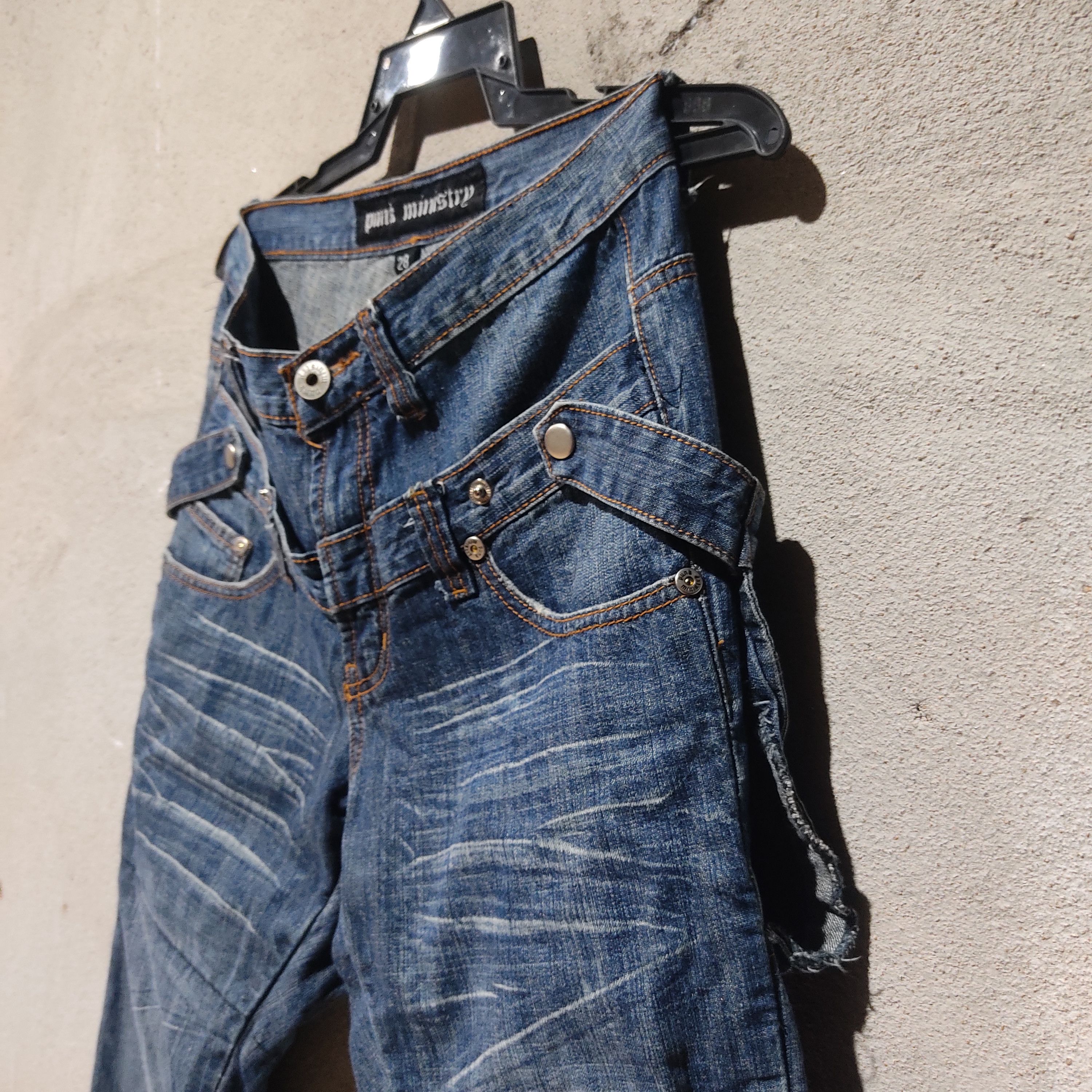 Japanese Brand Punk Ministry 9 Multipocket Doublewaist Jeans Size US 28 / EU 44 - 14 Thumbnail