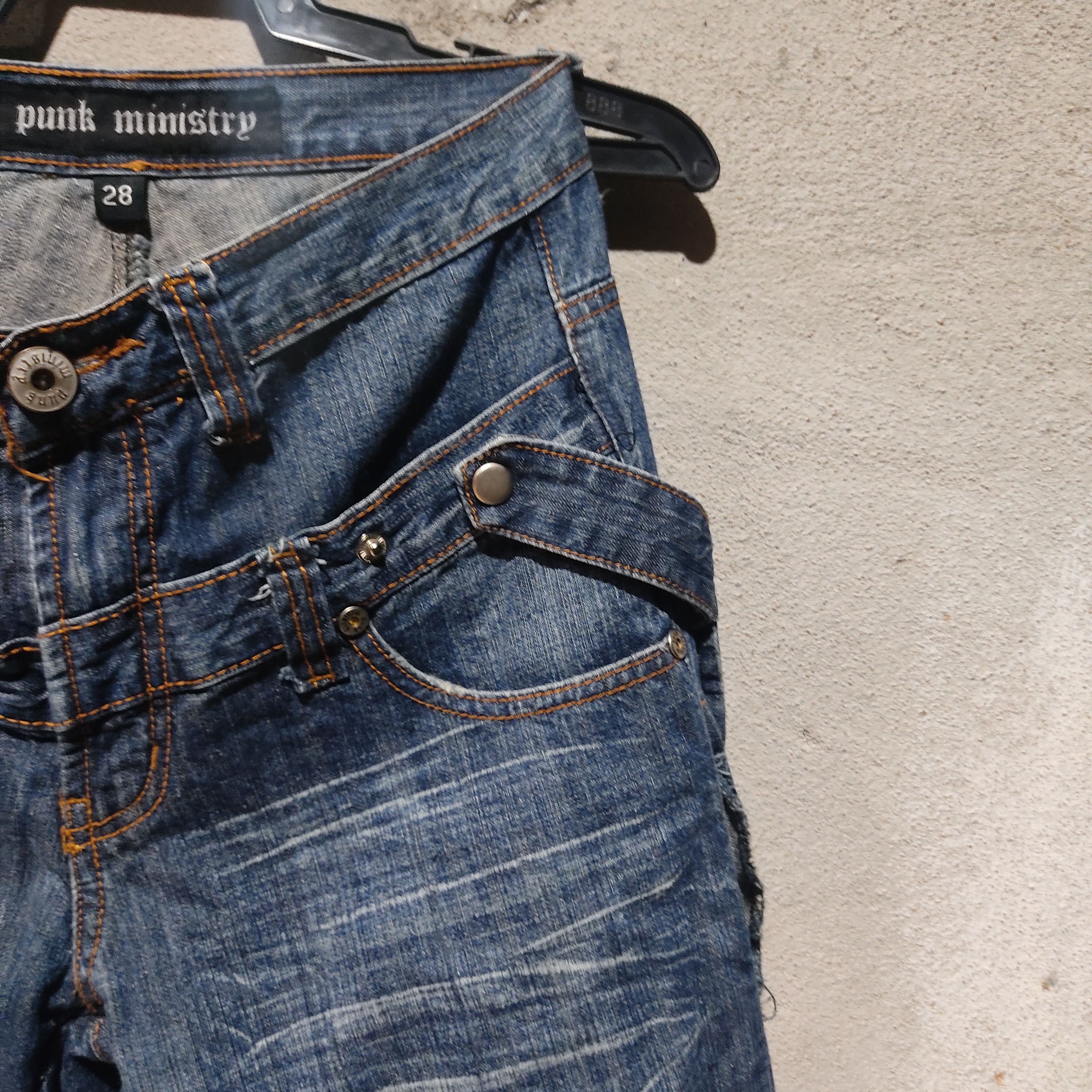 Japanese Brand Punk Ministry 9 Multipocket Doublewaist Jeans Size US 28 / EU 44 - 7 Thumbnail