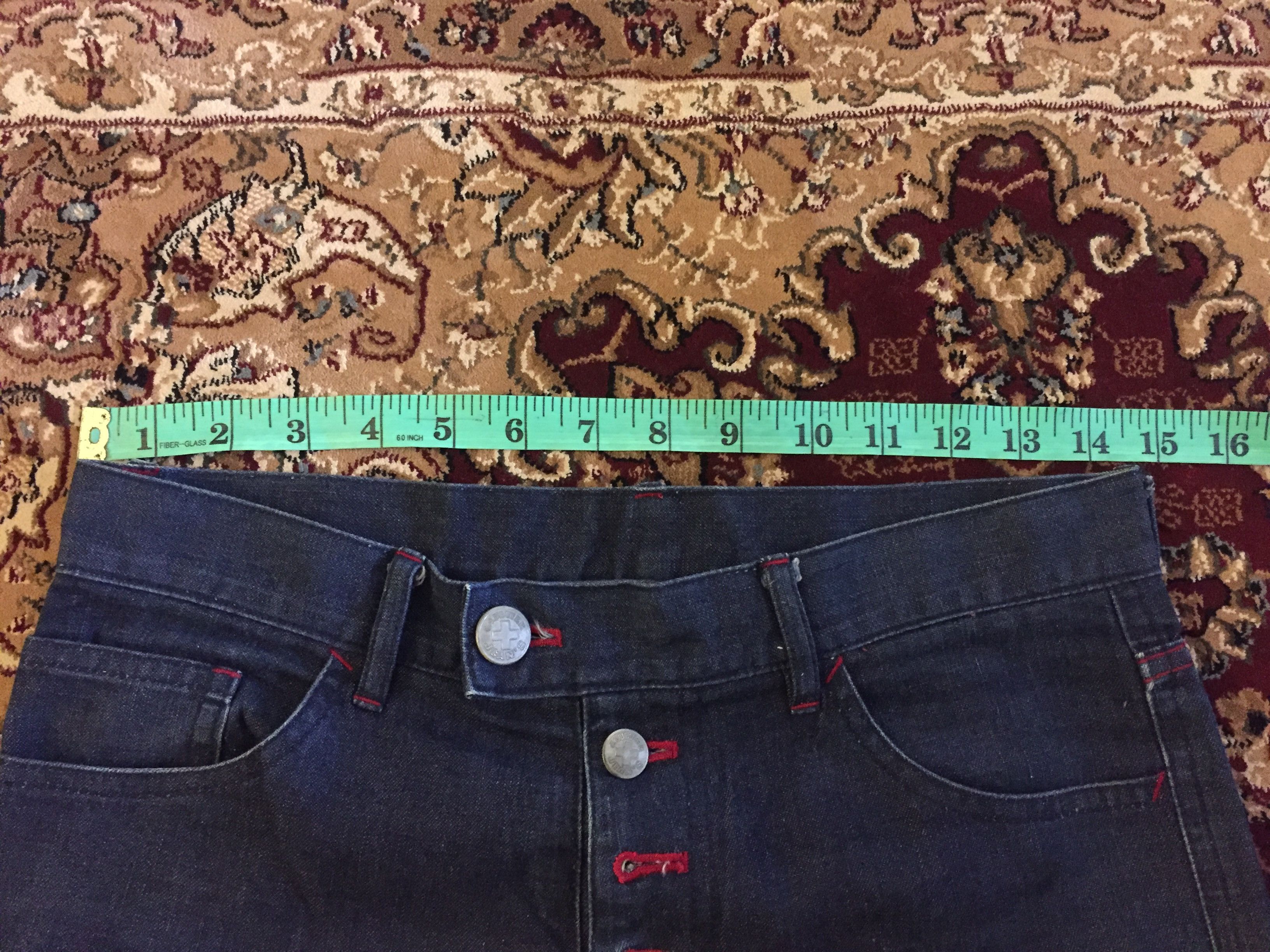 Jean Paul Gaultier 90's Cros Button Detailing contrast stitching pants Size US 29 - 14 Thumbnail