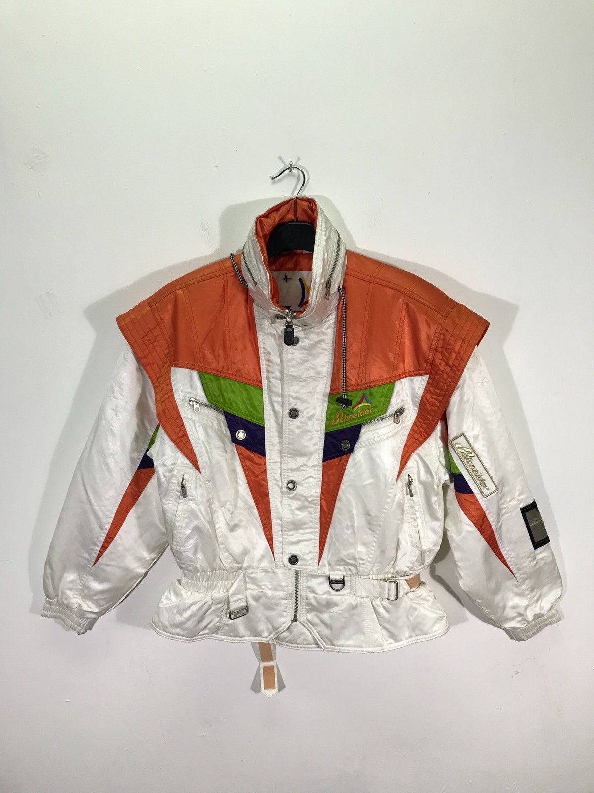 Schneiders Vintage Schneider Multicolour Hooded Ski Jackets Size US S / EU 44-46 / 1 - 1 Thumbnail