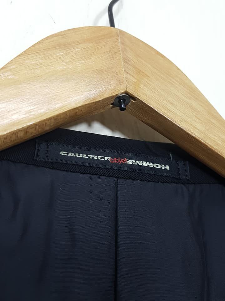 Gaultier Homme Objet × Jean Paul Gaultier Vintage JPG Wool Rayon Blend Light Jacket Size 48R - 6 Thumbnail