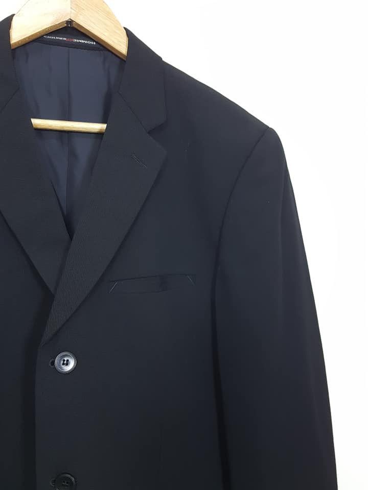 Gaultier Homme Objet × Jean Paul Gaultier Vintage JPG Wool Rayon Blend Light Jacket Size 48R - 5 Thumbnail