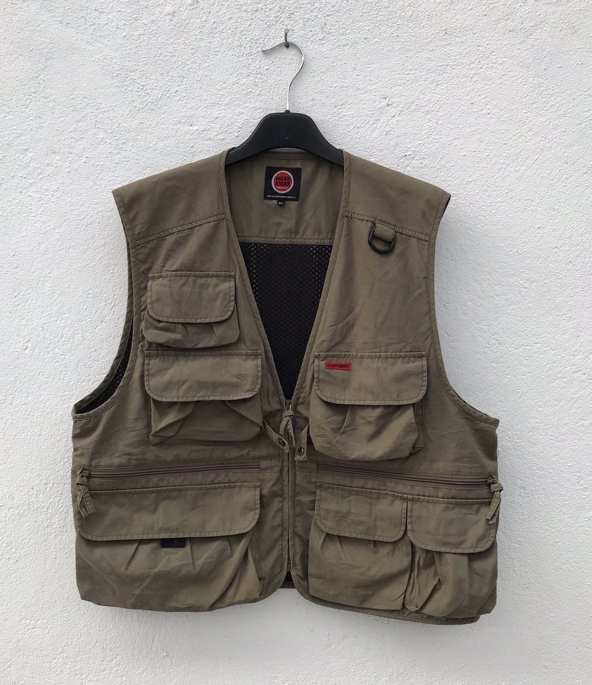 Lucky Brand × Vintage Vintage Lucky Strike Fishing Hunting Vest Jacket Size US XL / EU 56 / 4 - 1 Thumbnail