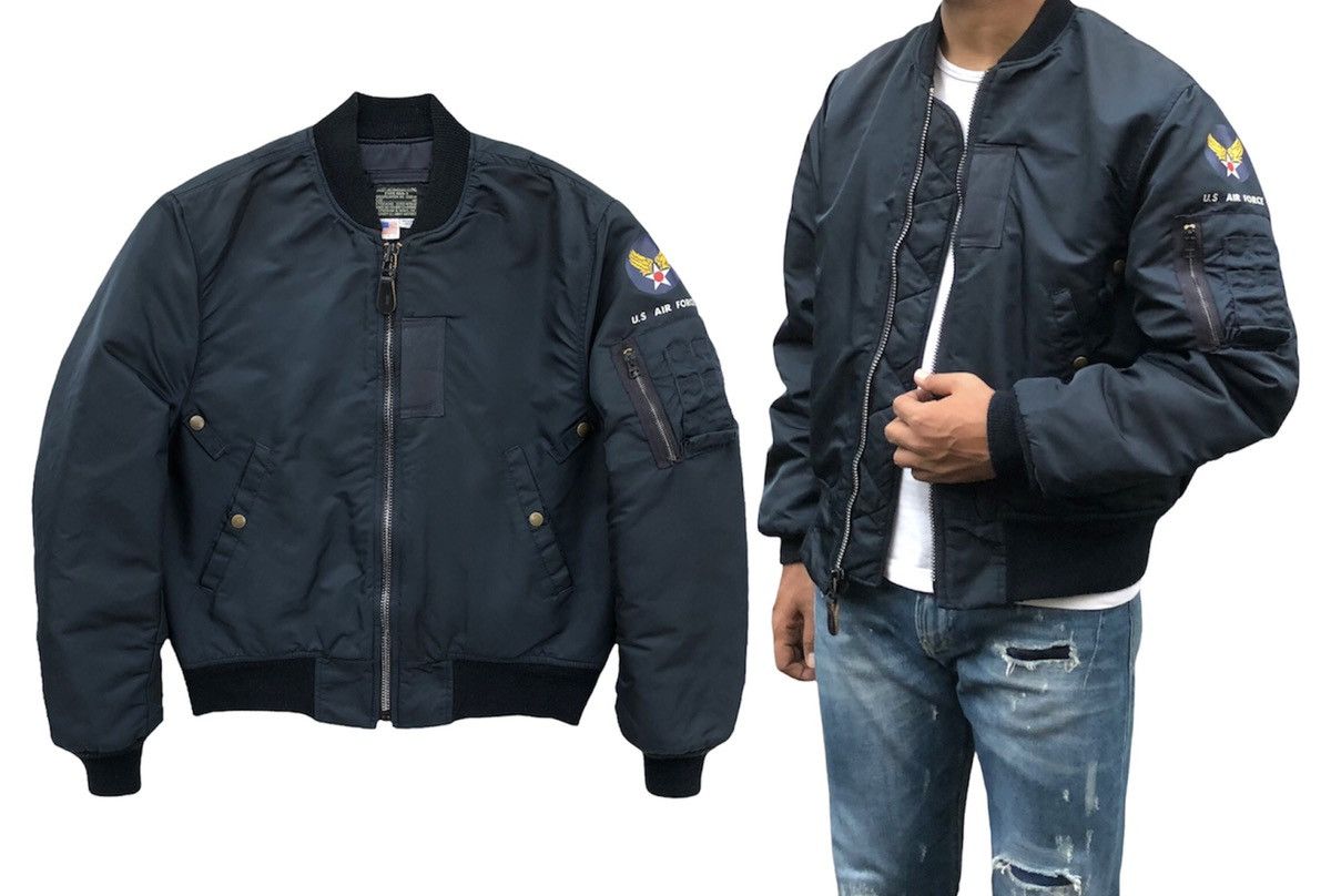 I. Spiewak And Sons 🔥Vtg 80s Spiewak & Sons USAF logo MA-1 Bomber jacket Size US M / EU 48-50 / 2 - 2 Thumbnail