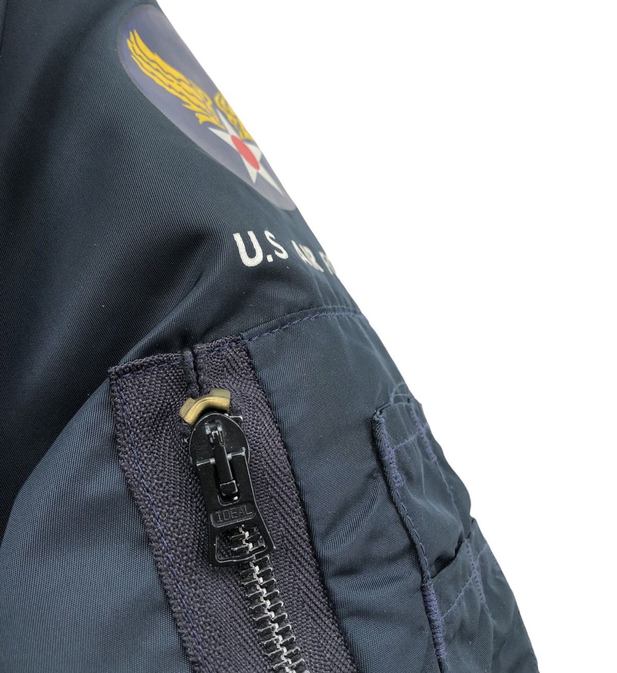 I. Spiewak And Sons 🔥Vtg 80s Spiewak & Sons USAF logo MA-1 Bomber jacket Size US M / EU 48-50 / 2 - 14 Thumbnail