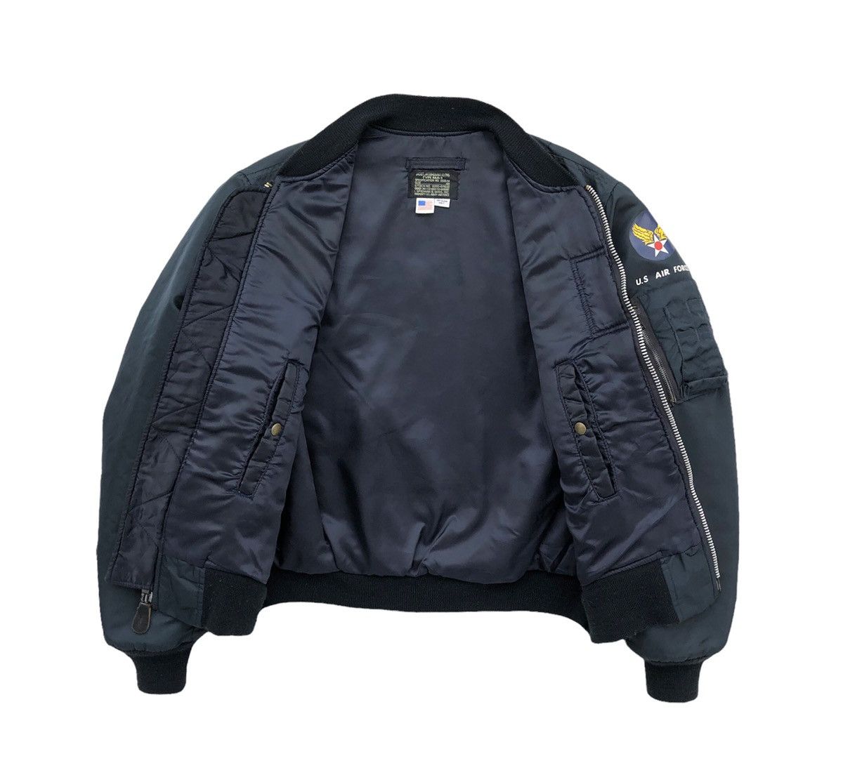 I. Spiewak And Sons 🔥Vtg 80s Spiewak & Sons USAF logo MA-1 Bomber jacket Size US M / EU 48-50 / 2 - 11 Thumbnail