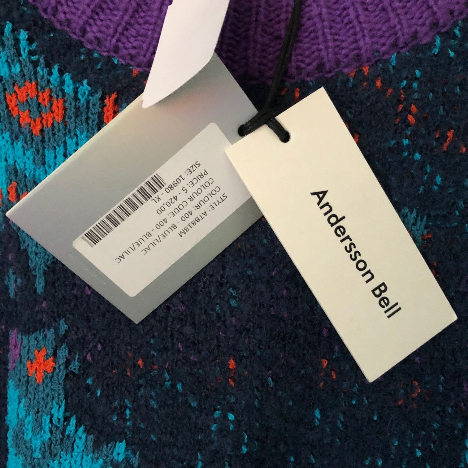 Andersson Bell ANDERSSON BELL River Jacquard Crewneck Sweater Size US XL / EU 56 / 4 - 10 Thumbnail