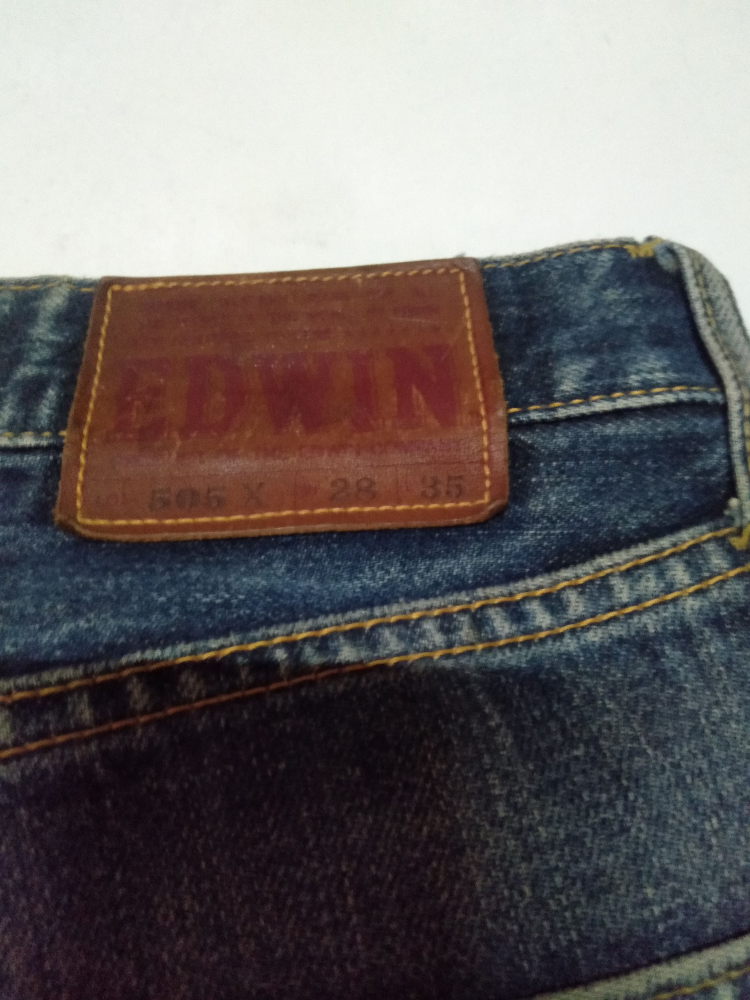 Edwin × Vintage vintage selvedge Edwin 505x rusty blue wash distresed denim Size US 28 / EU 44 - 10 Thumbnail