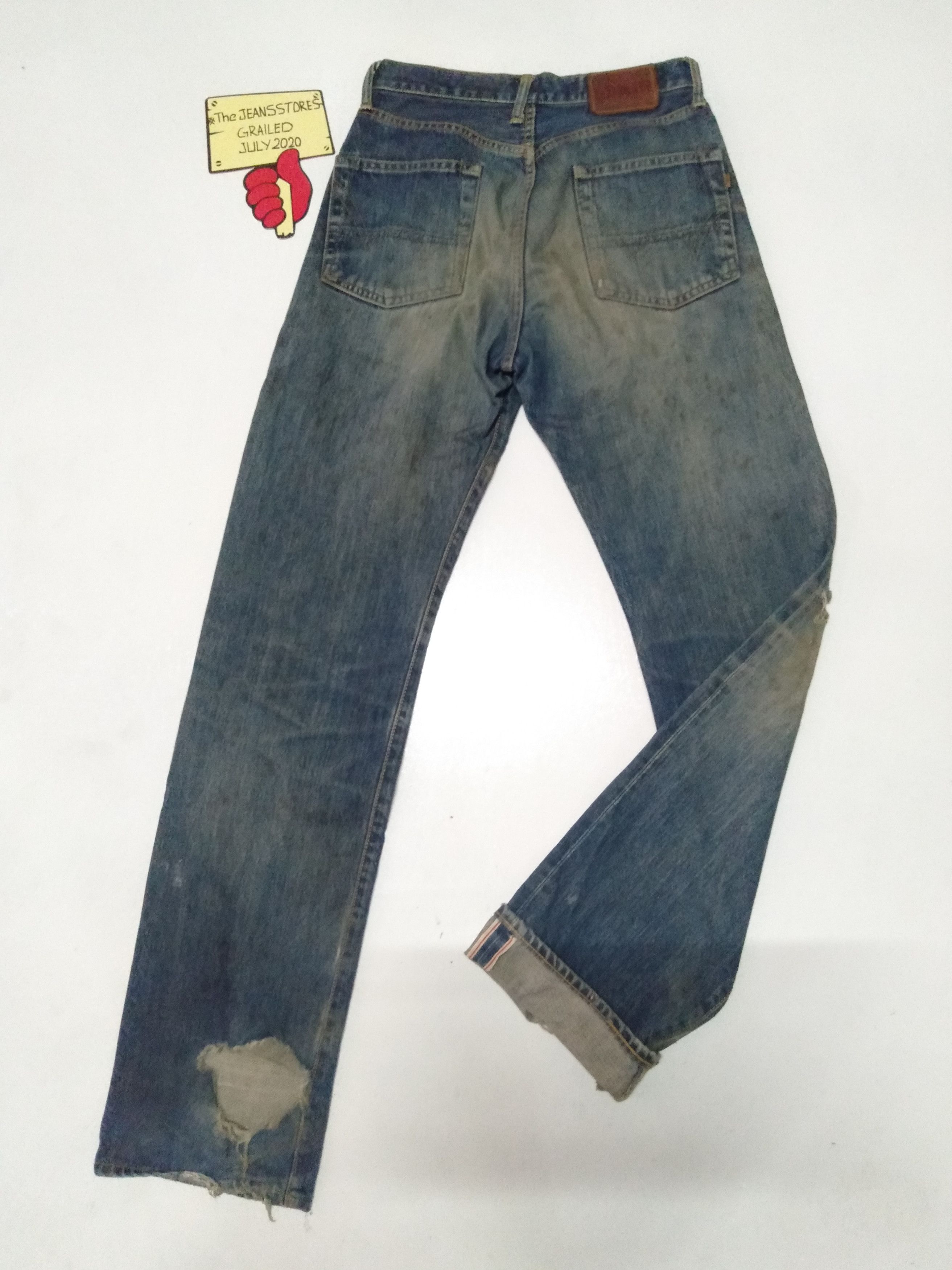 Edwin × Vintage vintage selvedge Edwin 505x rusty blue wash distresed denim Size US 28 / EU 44 - 1 Thumbnail