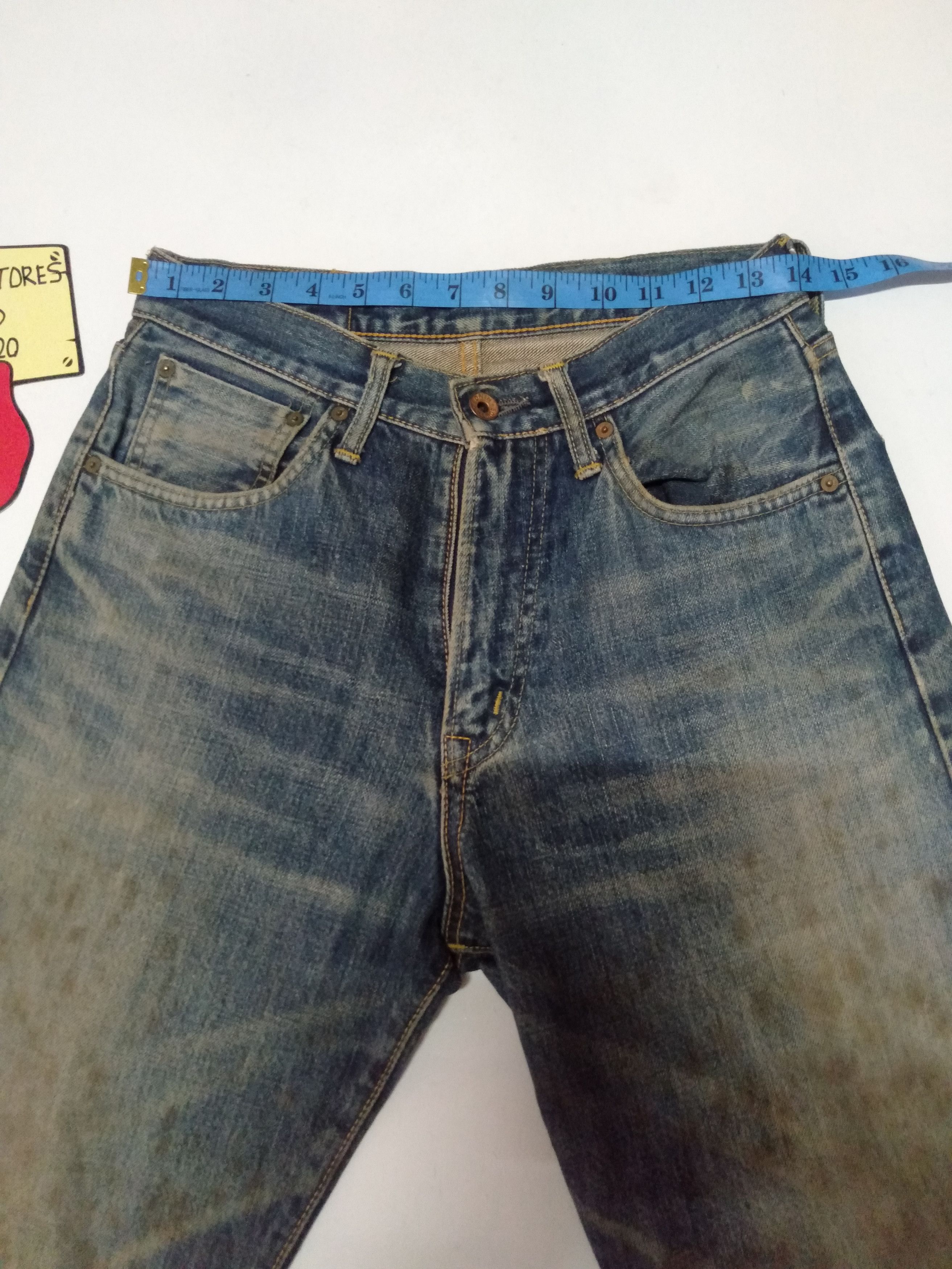 Edwin × Vintage vintage selvedge Edwin 505x rusty blue wash distresed denim Size US 28 / EU 44 - 3 Thumbnail
