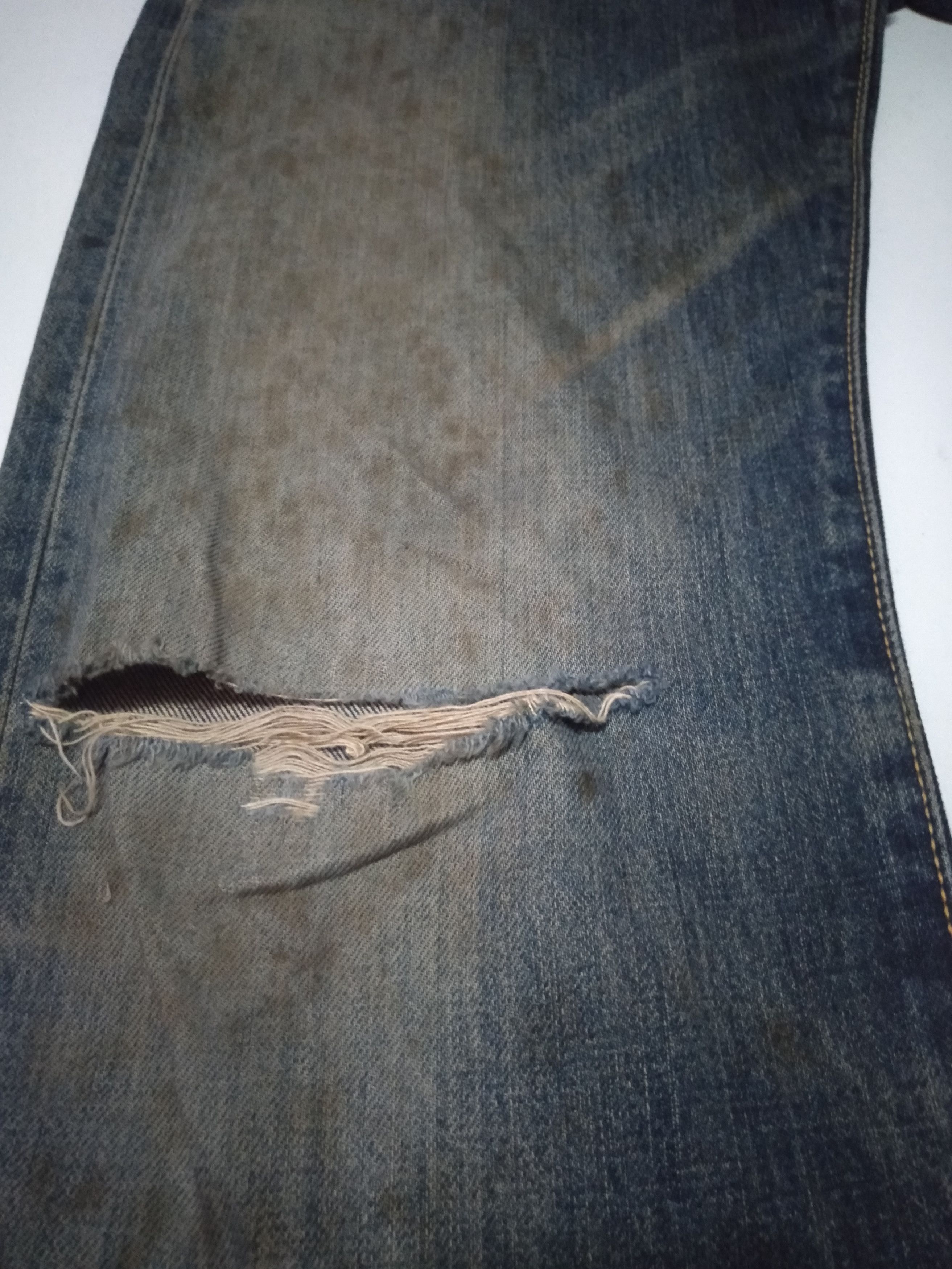 Edwin × Vintage vintage selvedge Edwin 505x rusty blue wash distresed denim Size US 28 / EU 44 - 8 Thumbnail