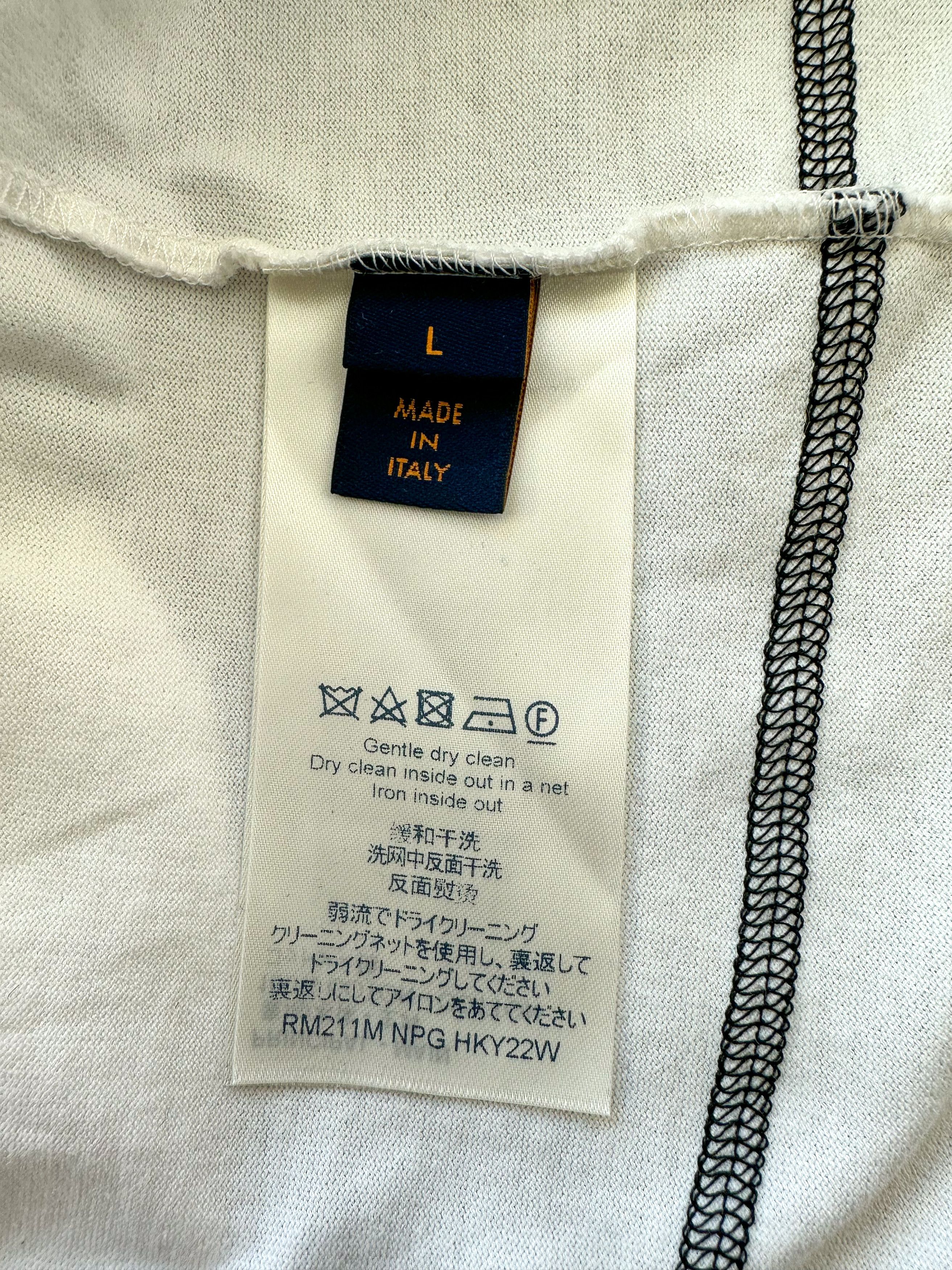Louis Vuitton × NBA Louis Vuitton NBA White Basketball Print T-Shirt Size US L / EU 52-54 / 3 - 4 Thumbnail