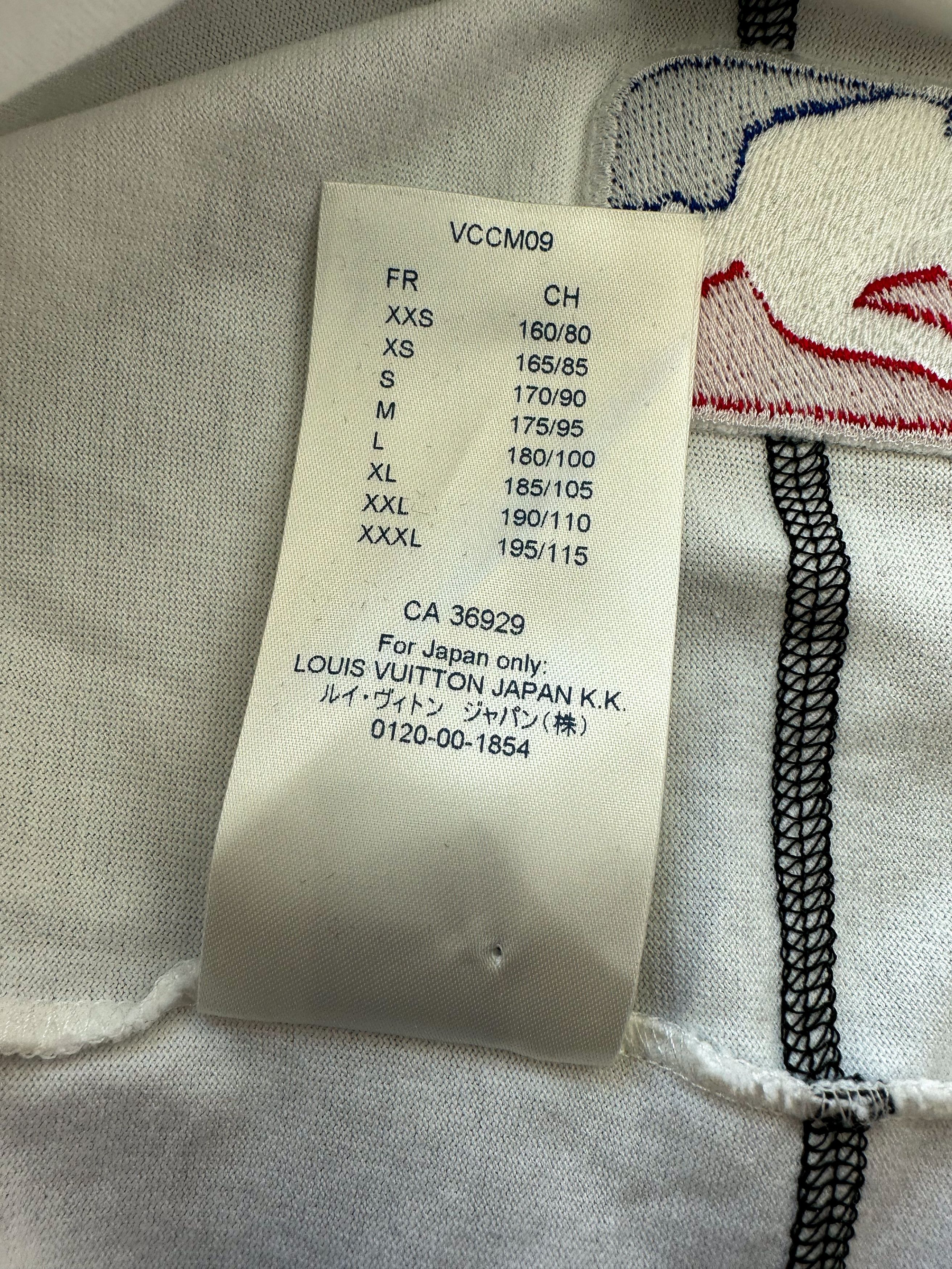Louis Vuitton × NBA Louis Vuitton NBA White Basketball Print T-Shirt Size US L / EU 52-54 / 3 - 6 Thumbnail