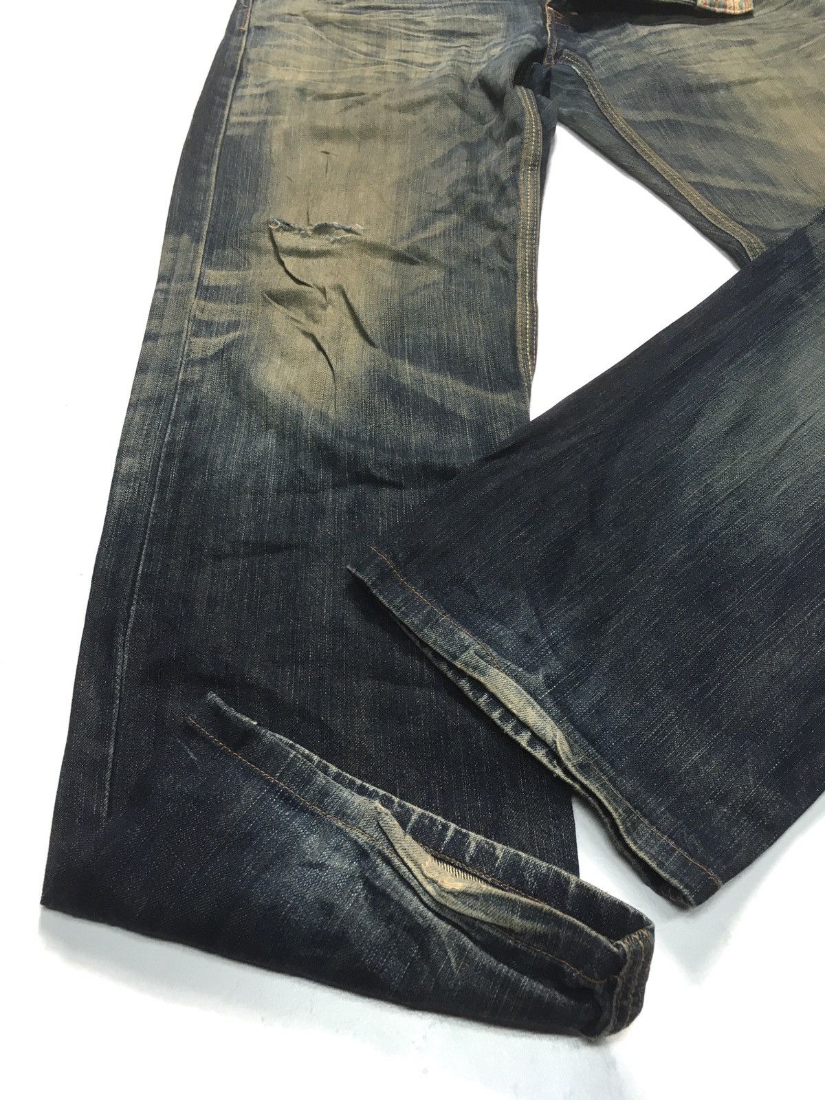 Edwin × Vintage Vintage rusty Edwin XV Aztec Navajo distressed denim Size US 33 - 12 Thumbnail