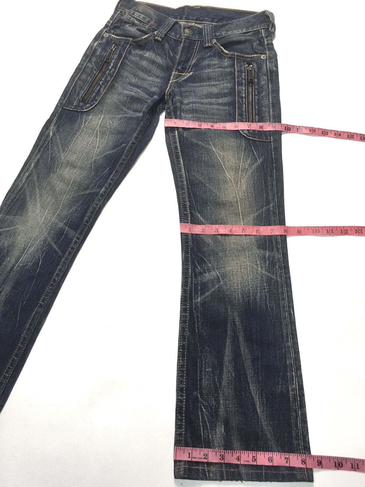 Levi's Vintage Clothing × Vintage Vintage ‘90 rusty Levi’s lot 507 flares denim 6 pocket Size US 28 / EU 44 - 6 Thumbnail