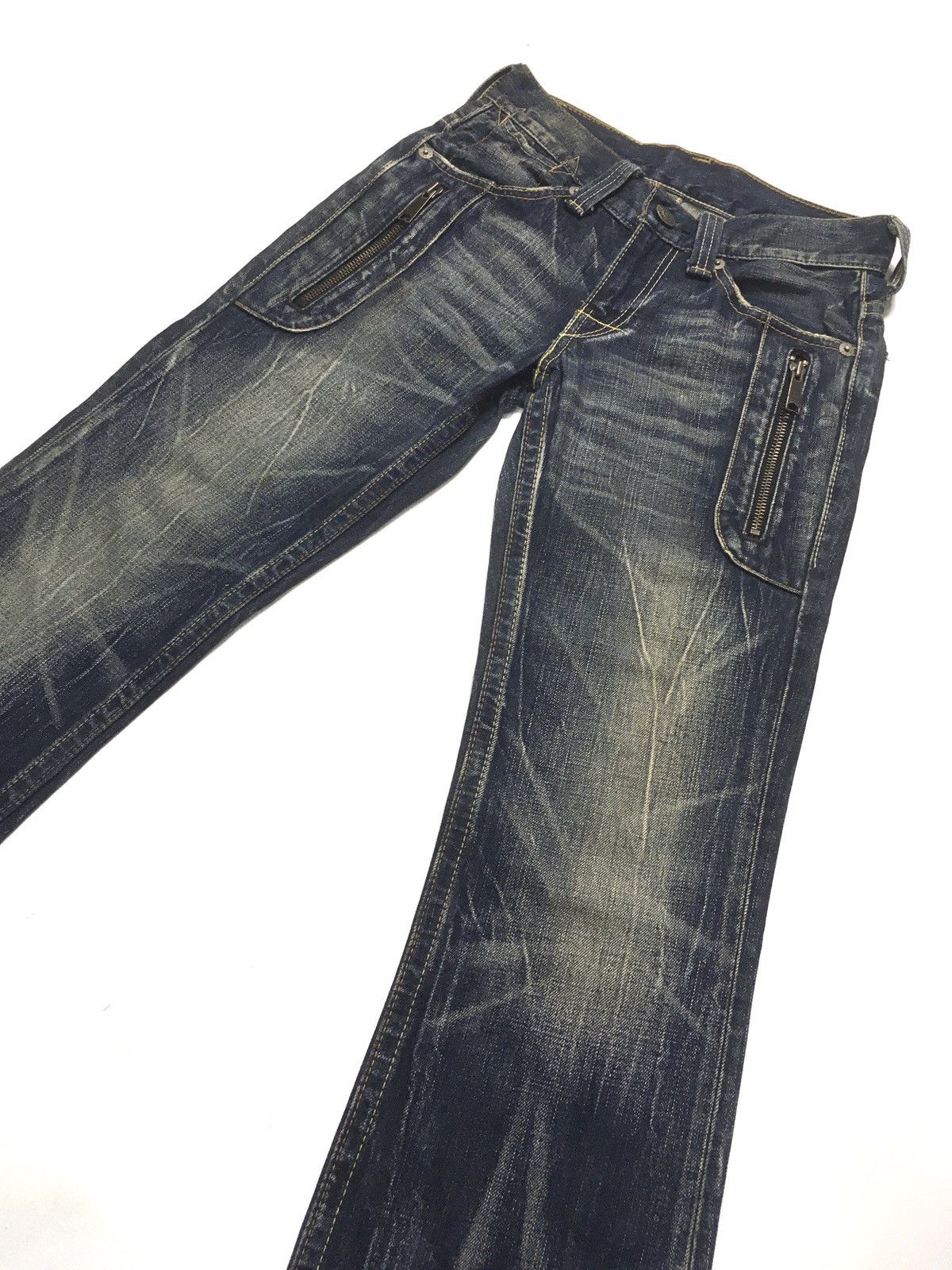Levi's Vintage Clothing × Vintage Vintage ‘90 rusty Levi’s lot 507 flares denim 6 pocket Size US 28 / EU 44 - 9 Thumbnail
