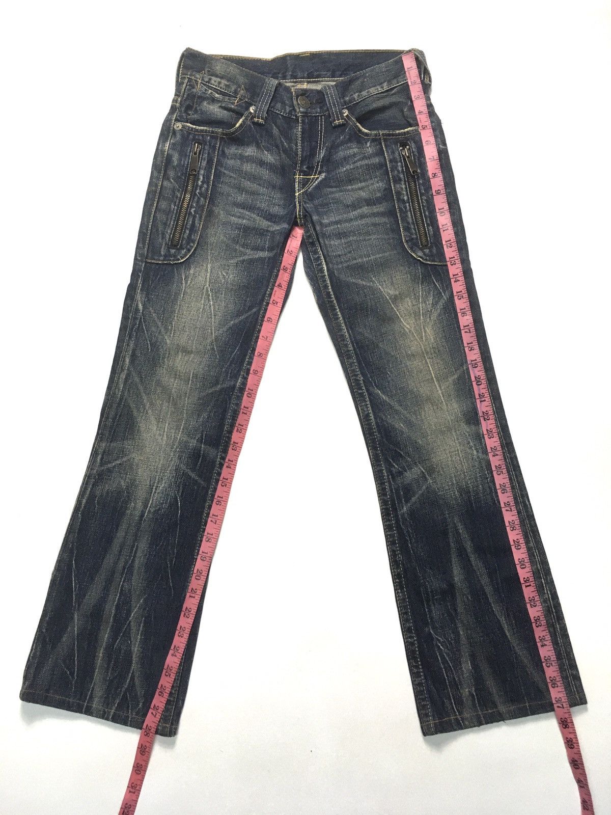Levi's Vintage Clothing × Vintage Vintage ‘90 rusty Levi’s lot 507 flares denim 6 pocket Size US 28 / EU 44 - 4 Thumbnail
