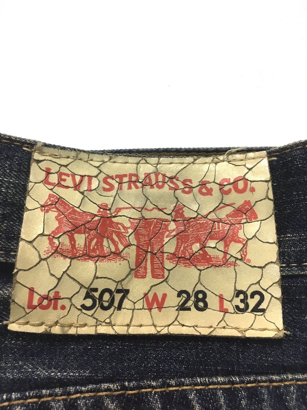 Levi's Vintage Clothing × Vintage Vintage ‘90 rusty Levi’s lot 507 flares denim 6 pocket Size US 28 / EU 44 - 17 Thumbnail